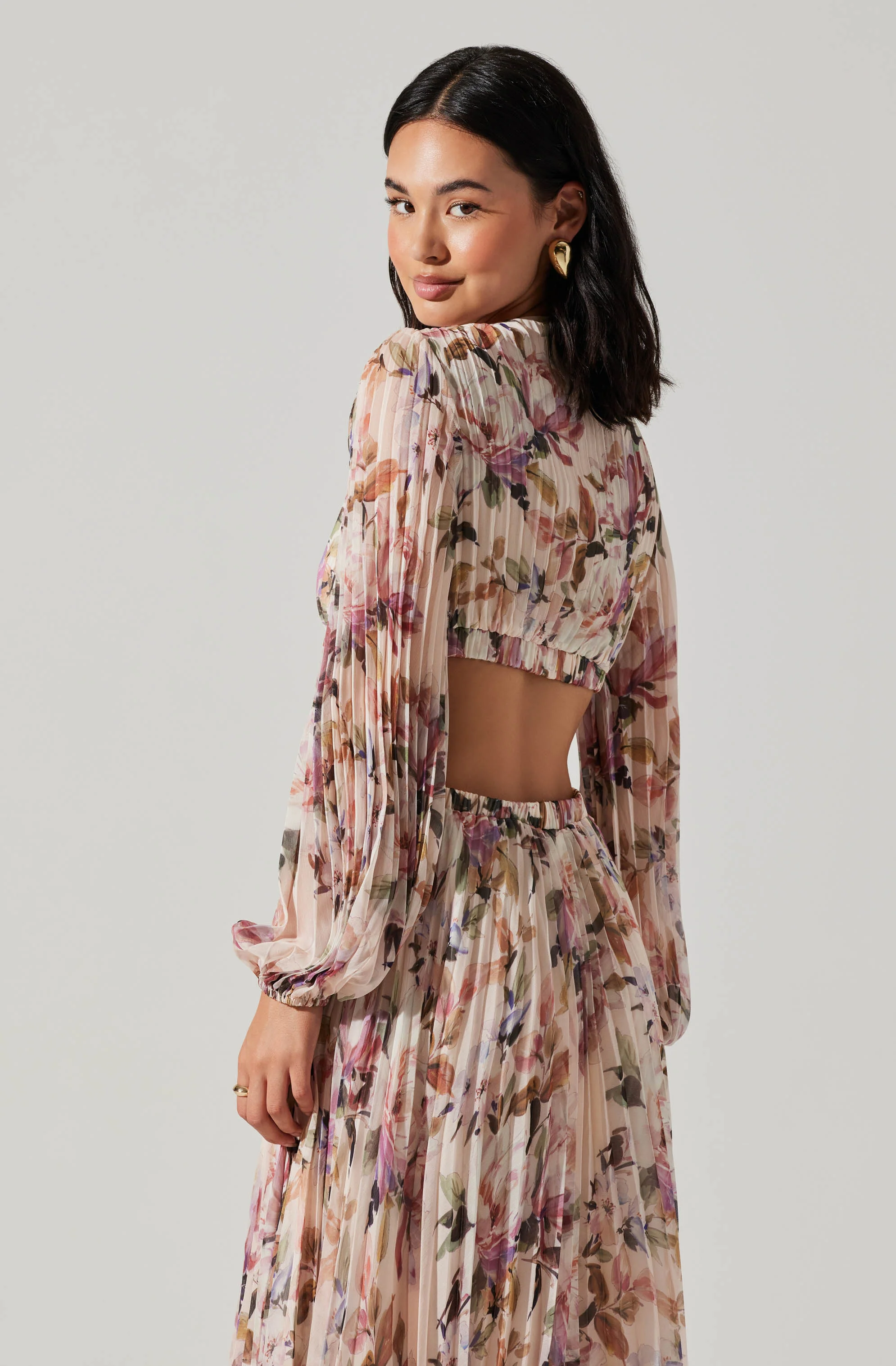 Revery Floral Long Sleeve Maxi Dress - Image 5