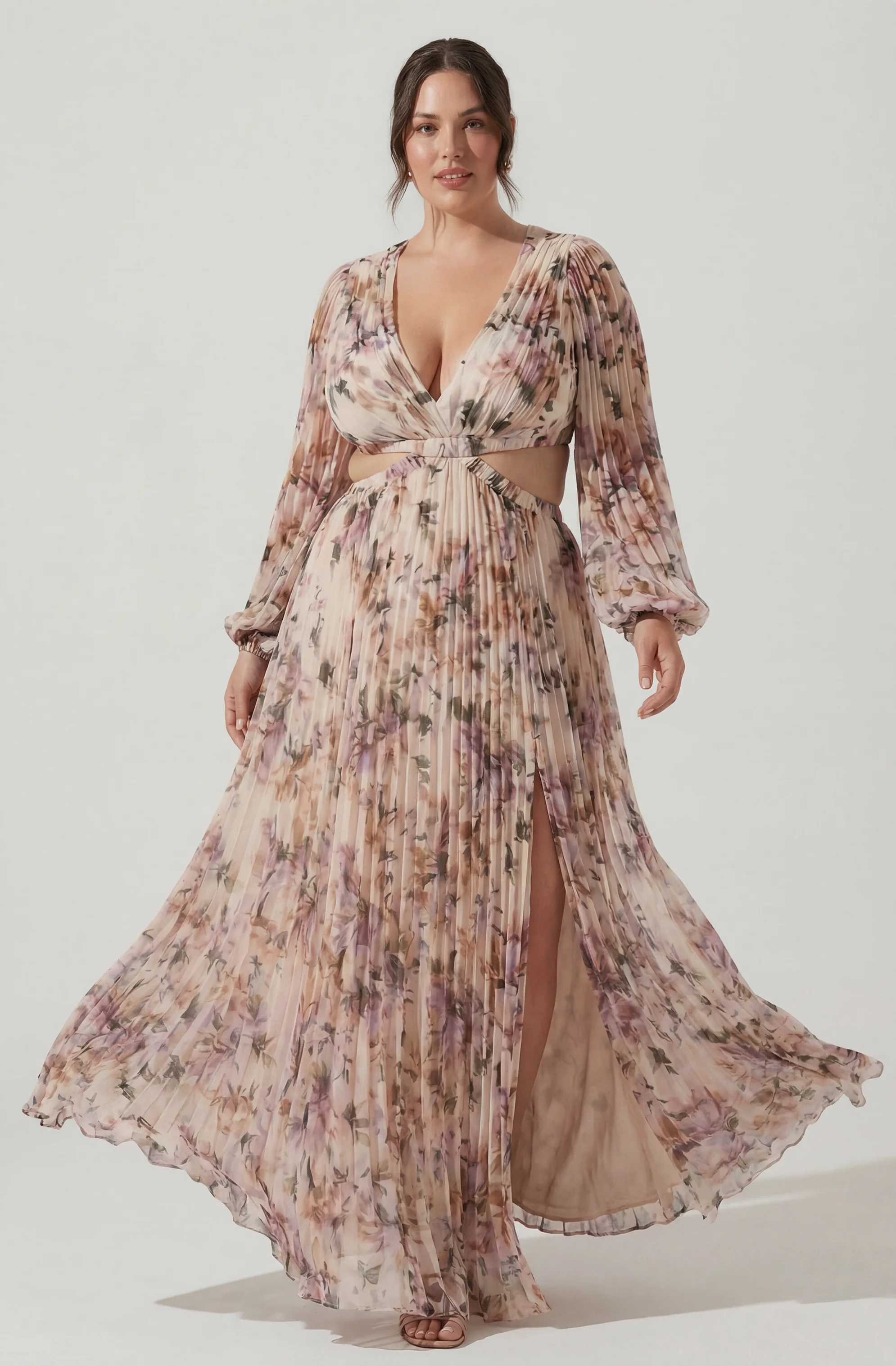 Revery Floral Long Sleeve Maxi Dress - Image 8