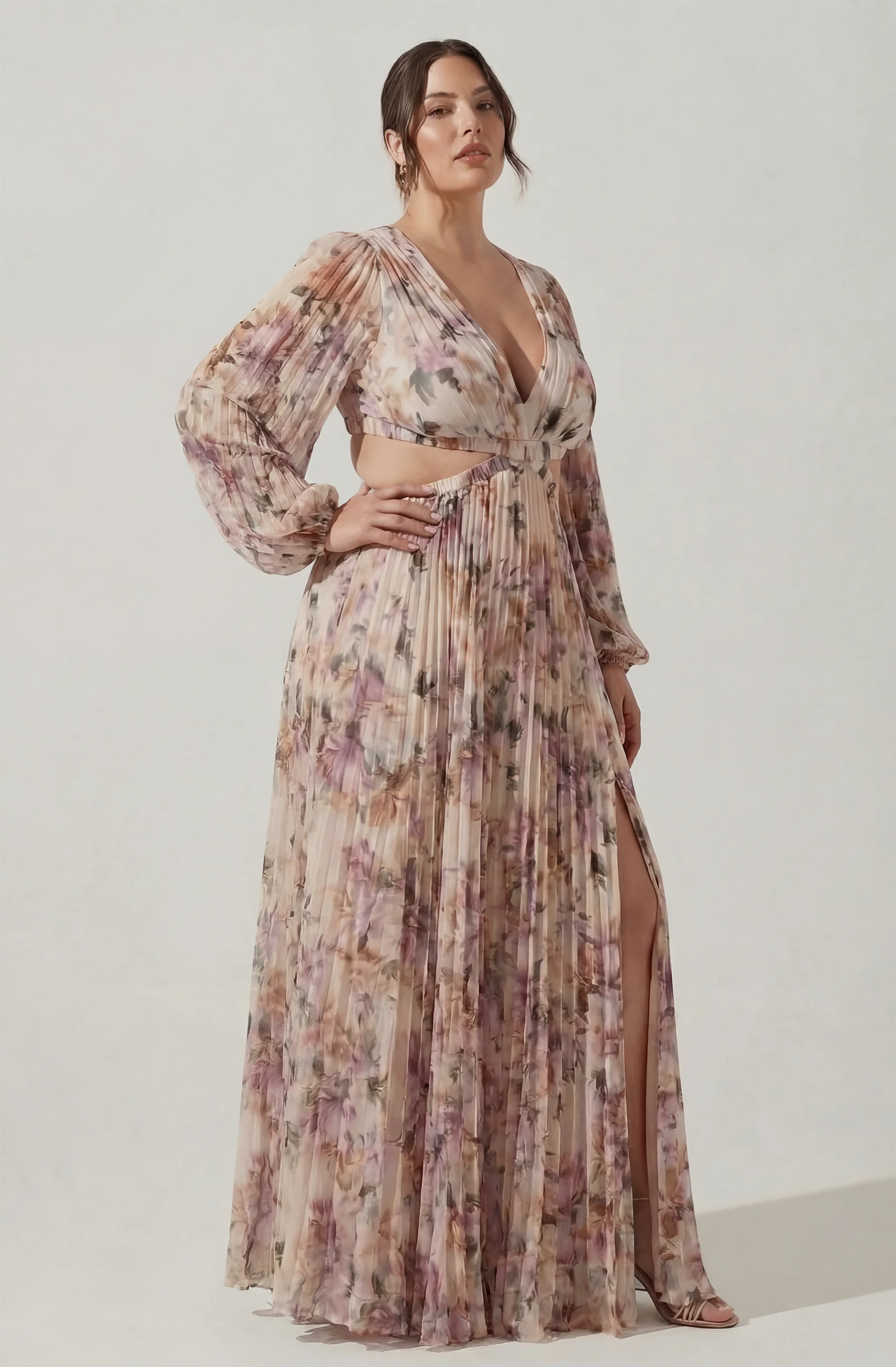 Revery Floral Long Sleeve Maxi Dress - Image 9