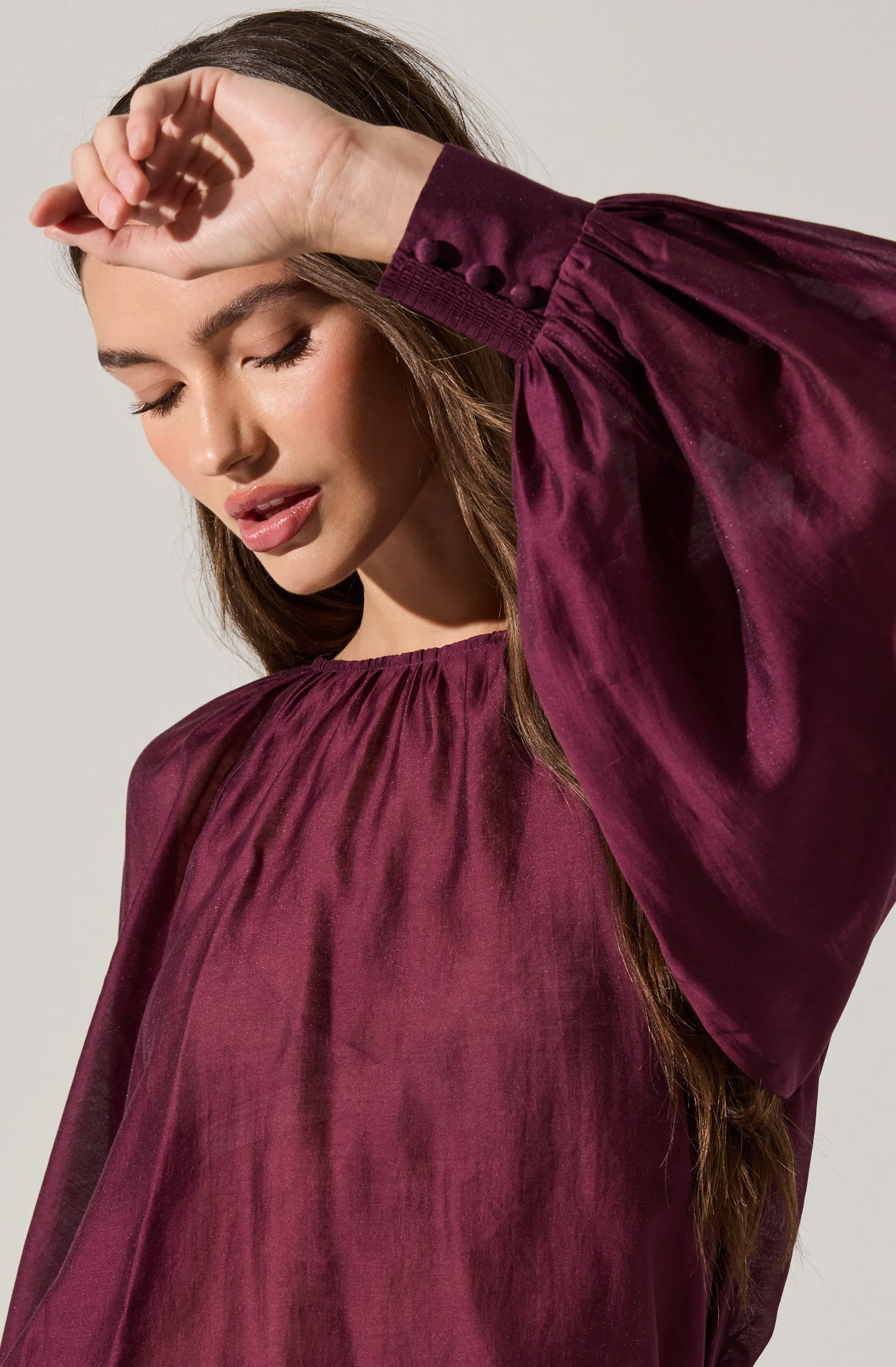 Reyen Balloon Sleeve Top - Image 4