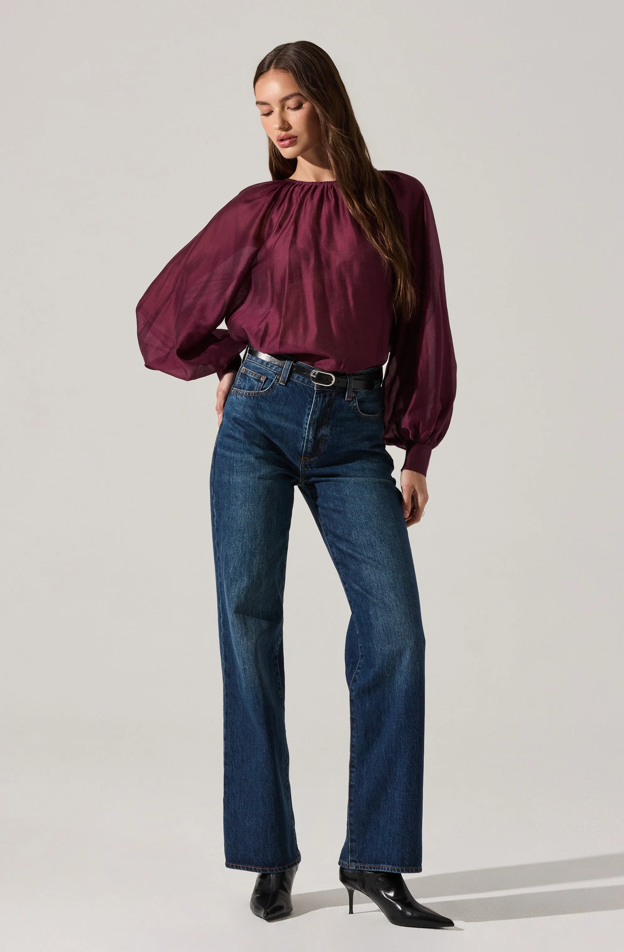 Reyen Balloon Sleeve Top - Image 5