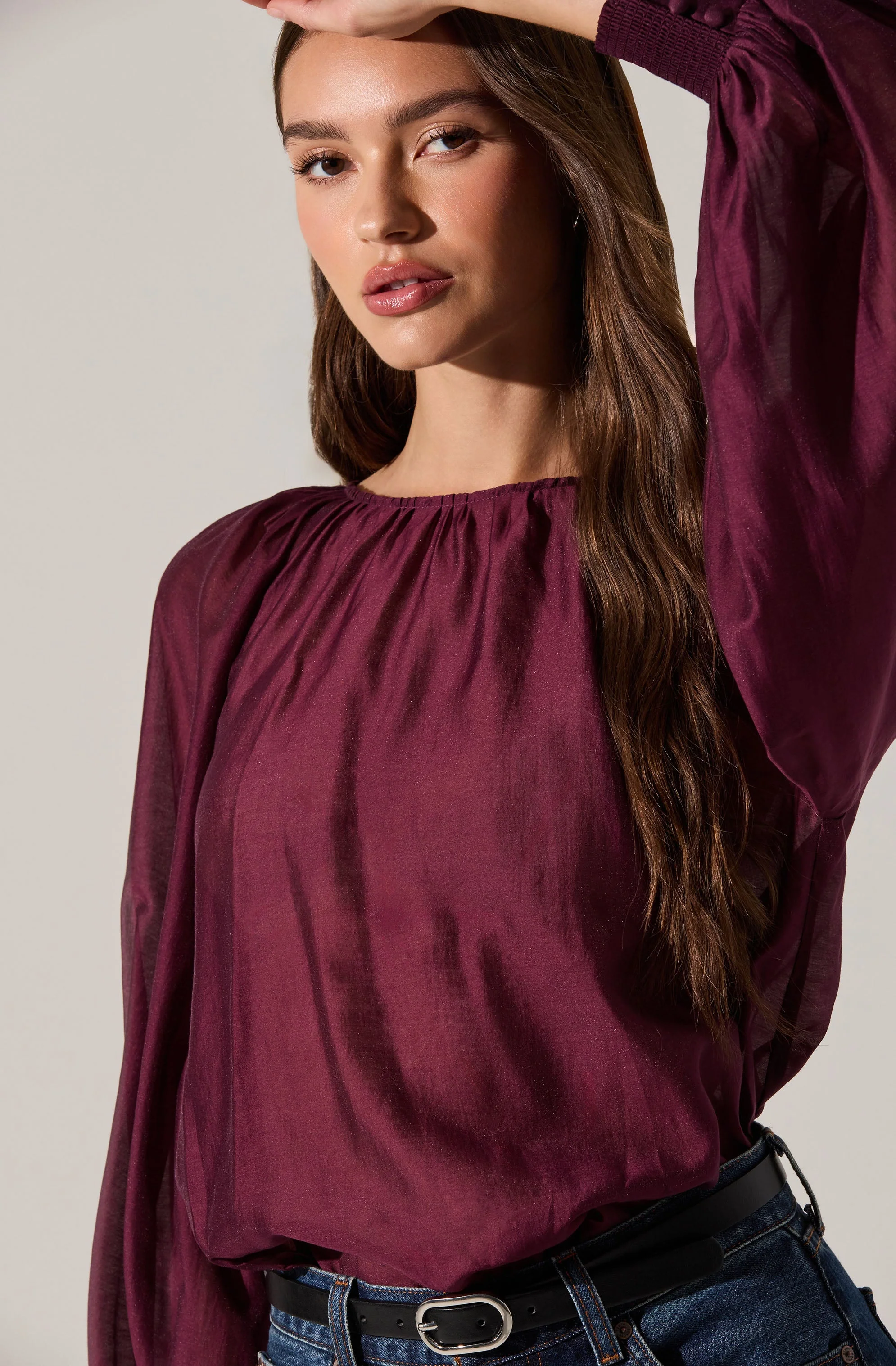 Reyen Balloon Sleeve Top - Image 6