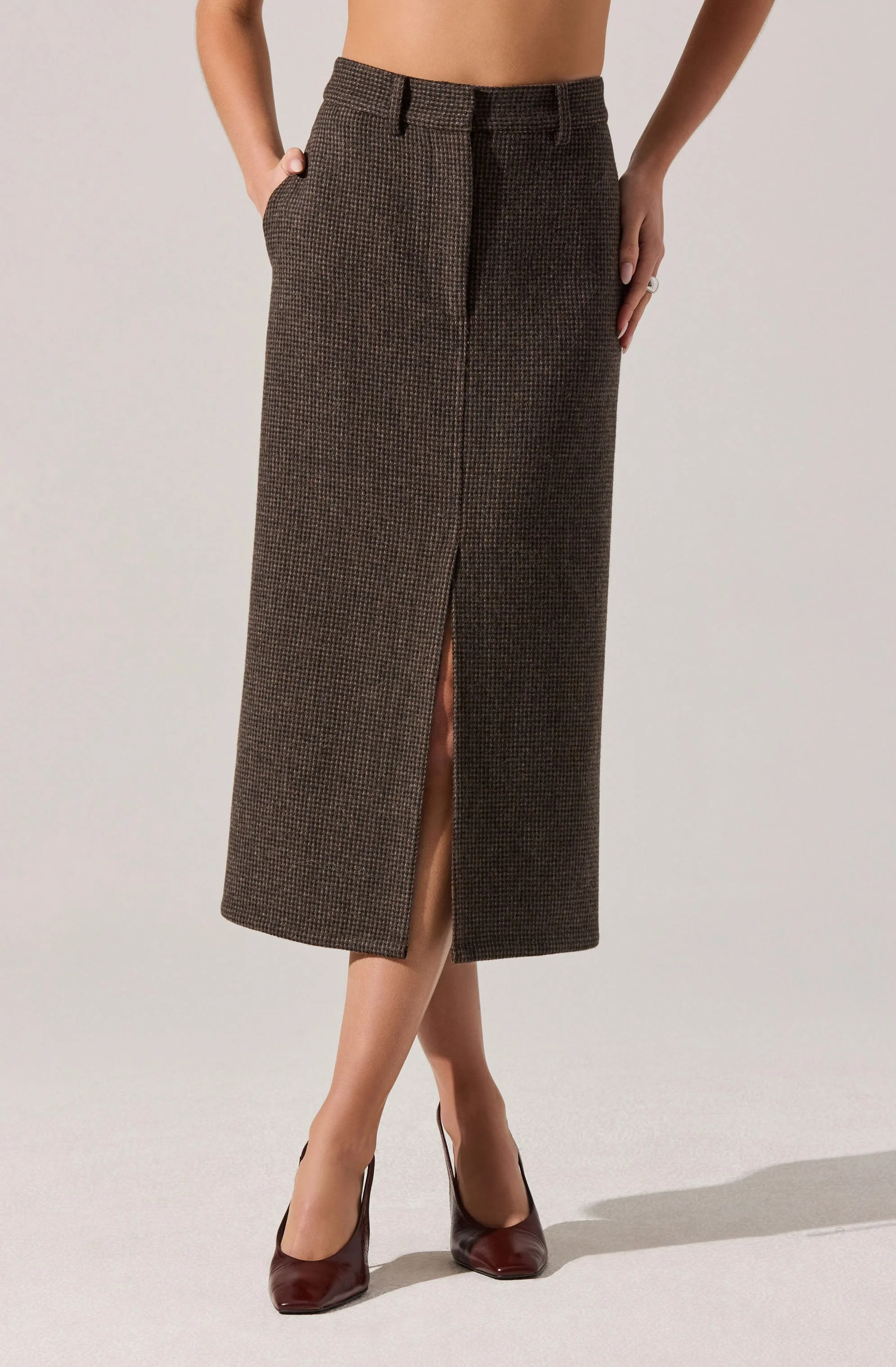 Rielle Wool-Blend Pencil Skirt - Image 2