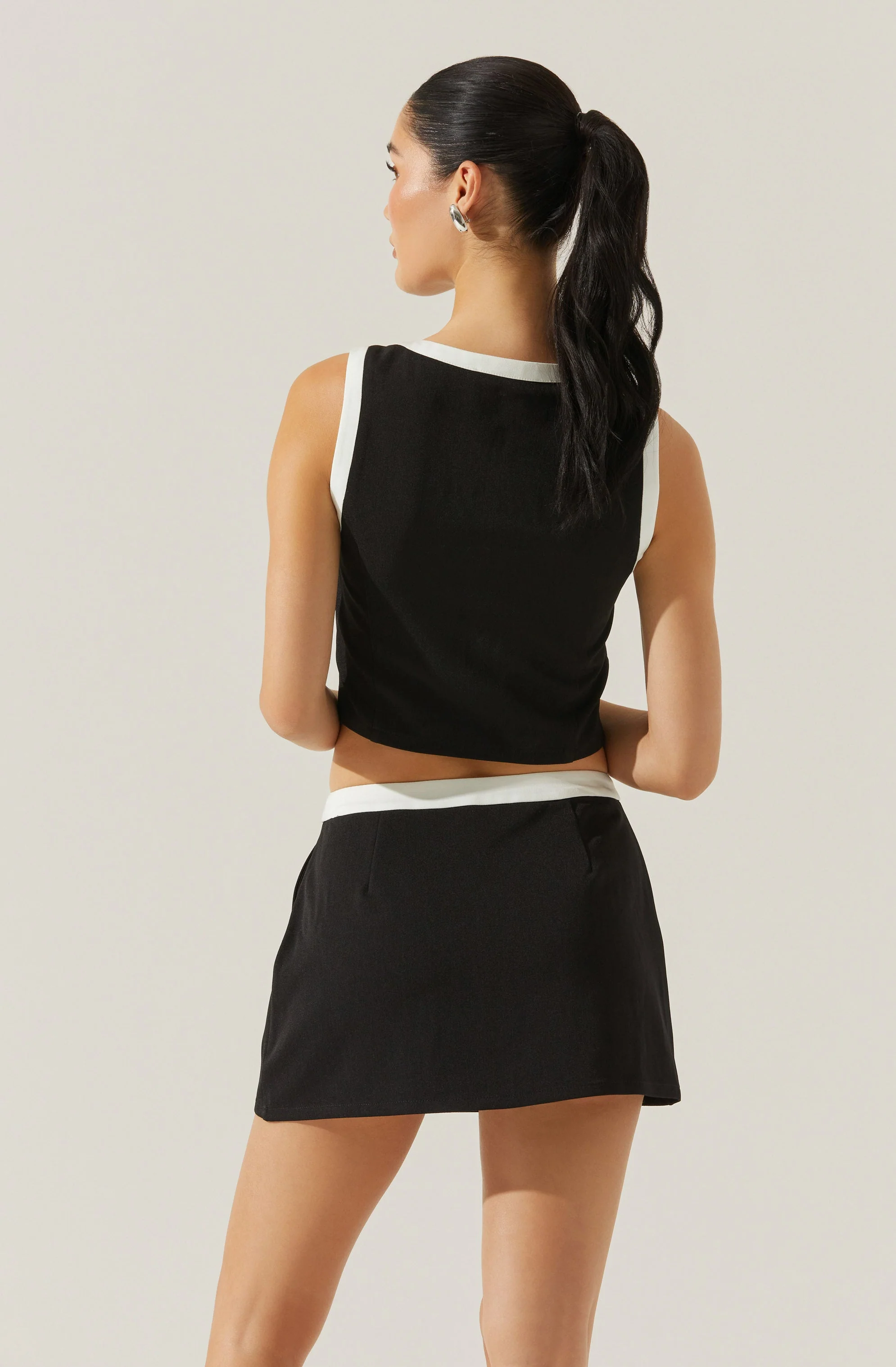 Rory Contrast Trim Skort - Image 5