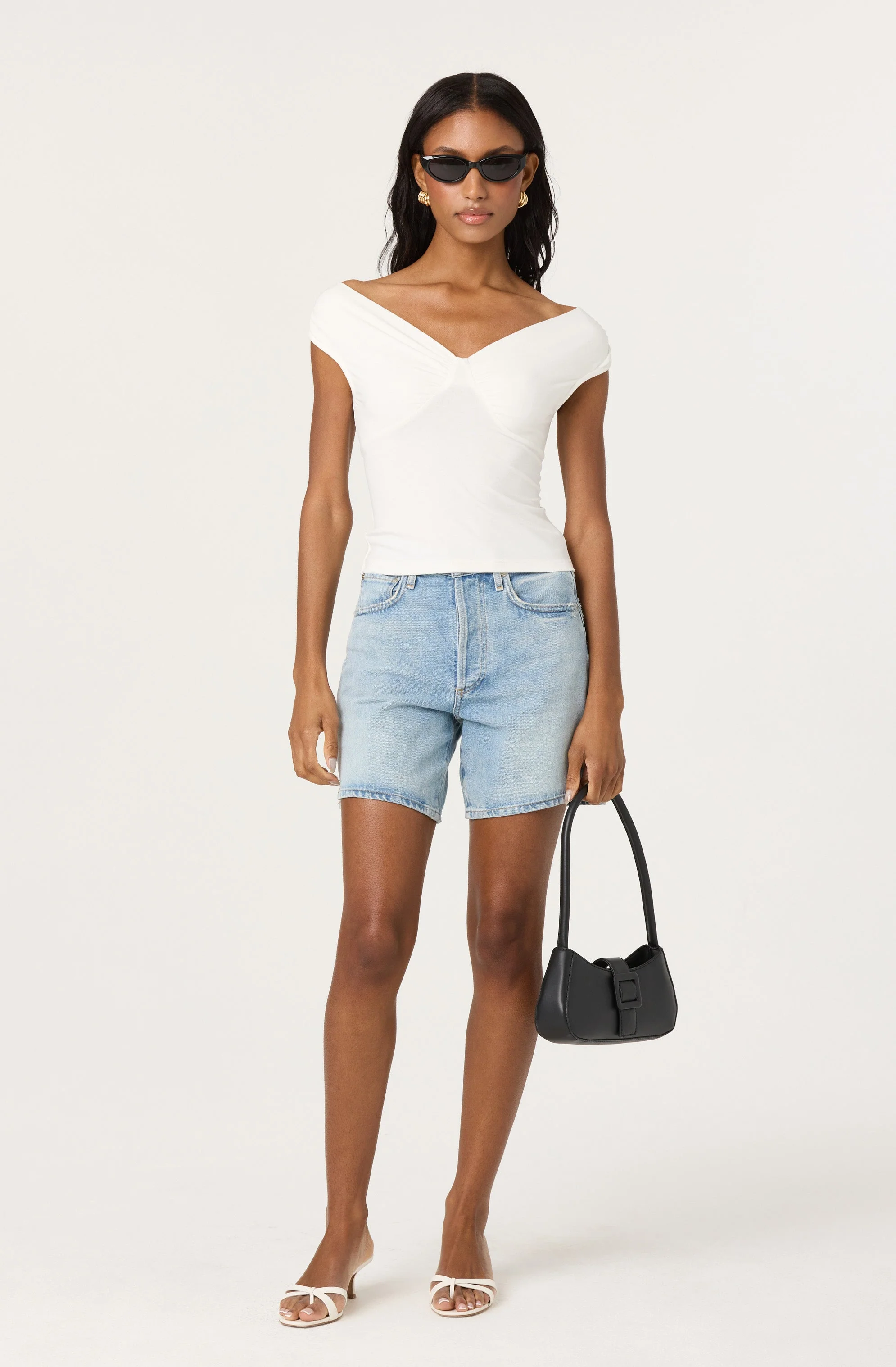 Ruched Off Shoulder Top - Image 12