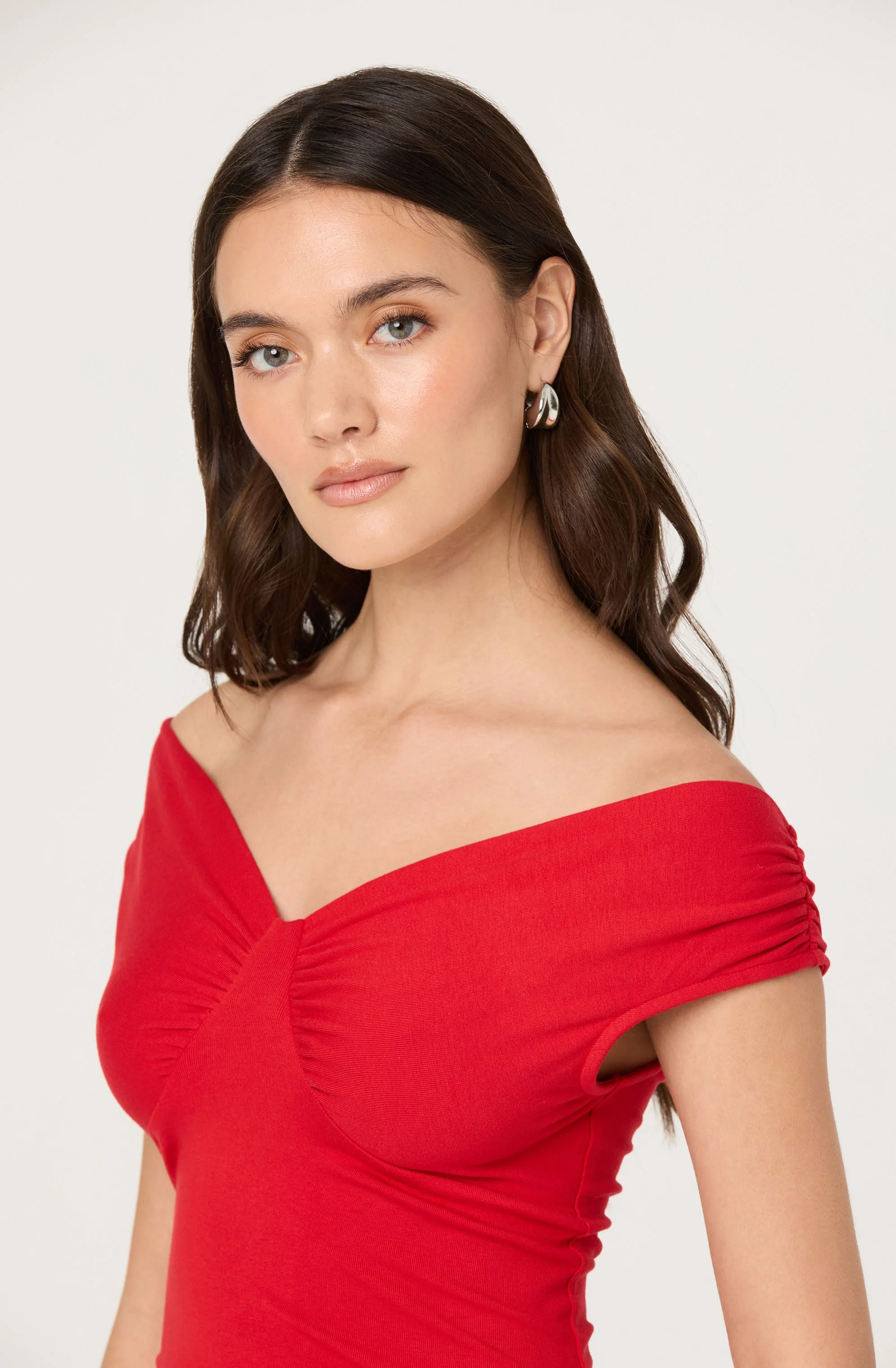 Ruched Off Shoulder Top - Image 14