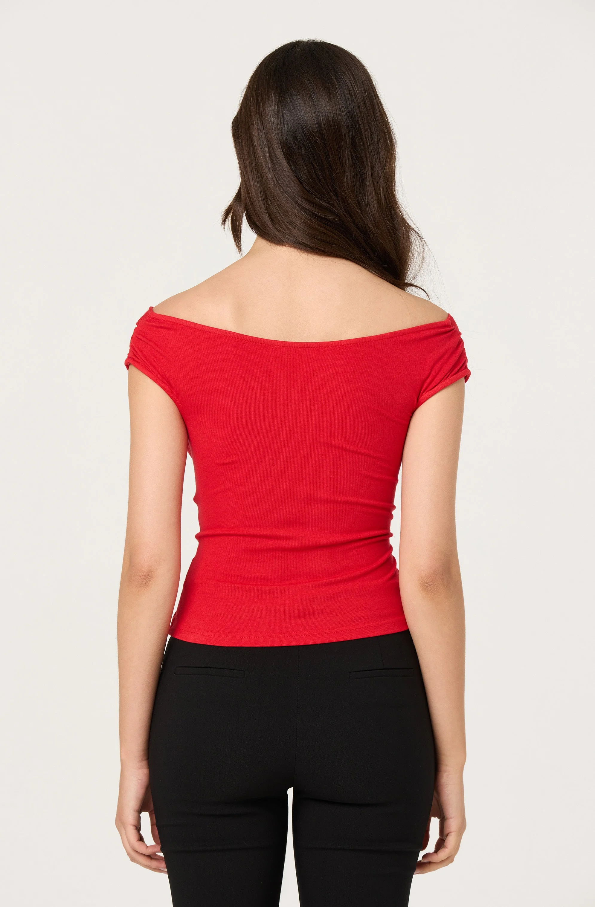 Ruched Off Shoulder Top - Image 16