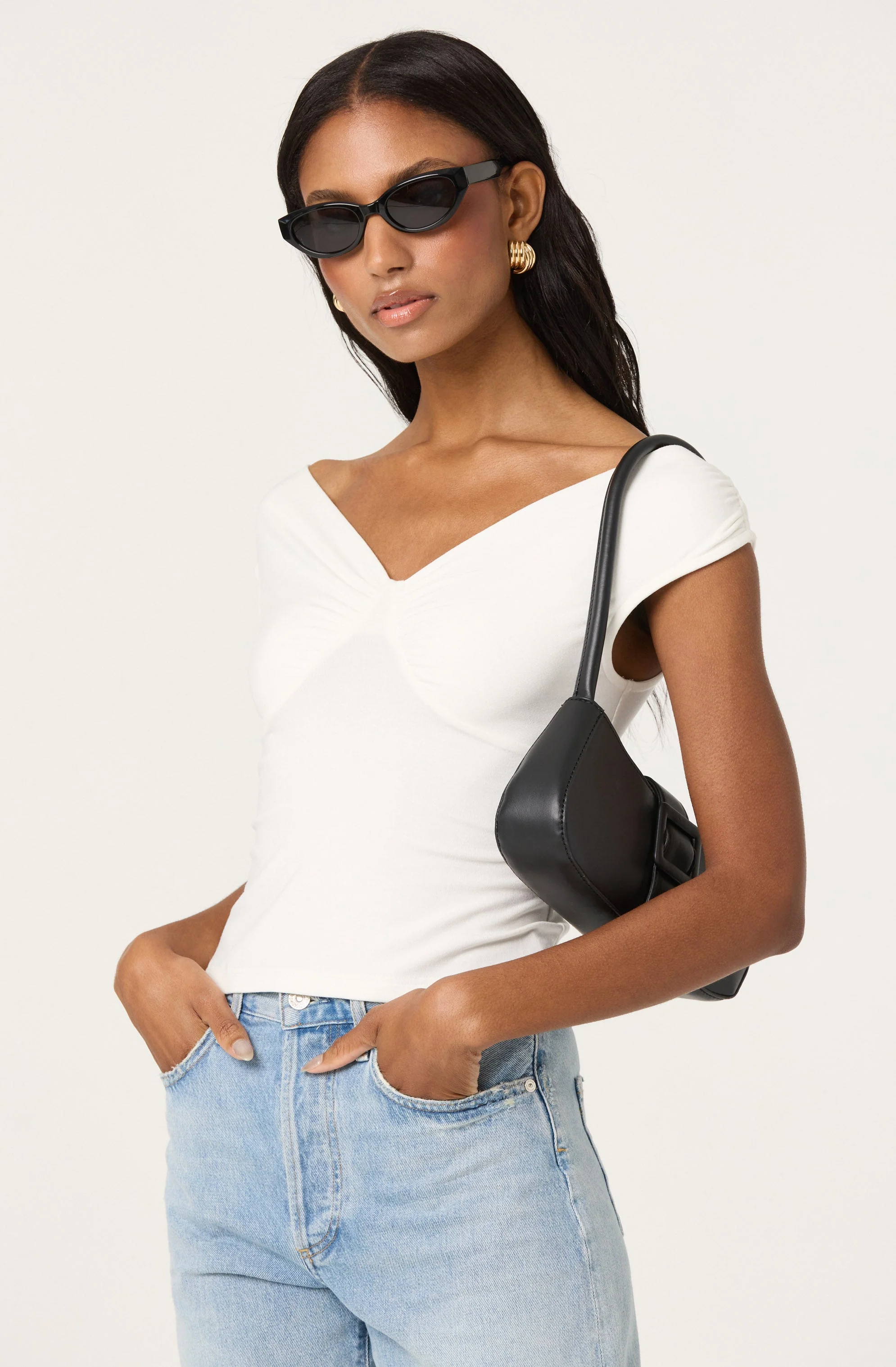 Ruched Off Shoulder Top - Image 7