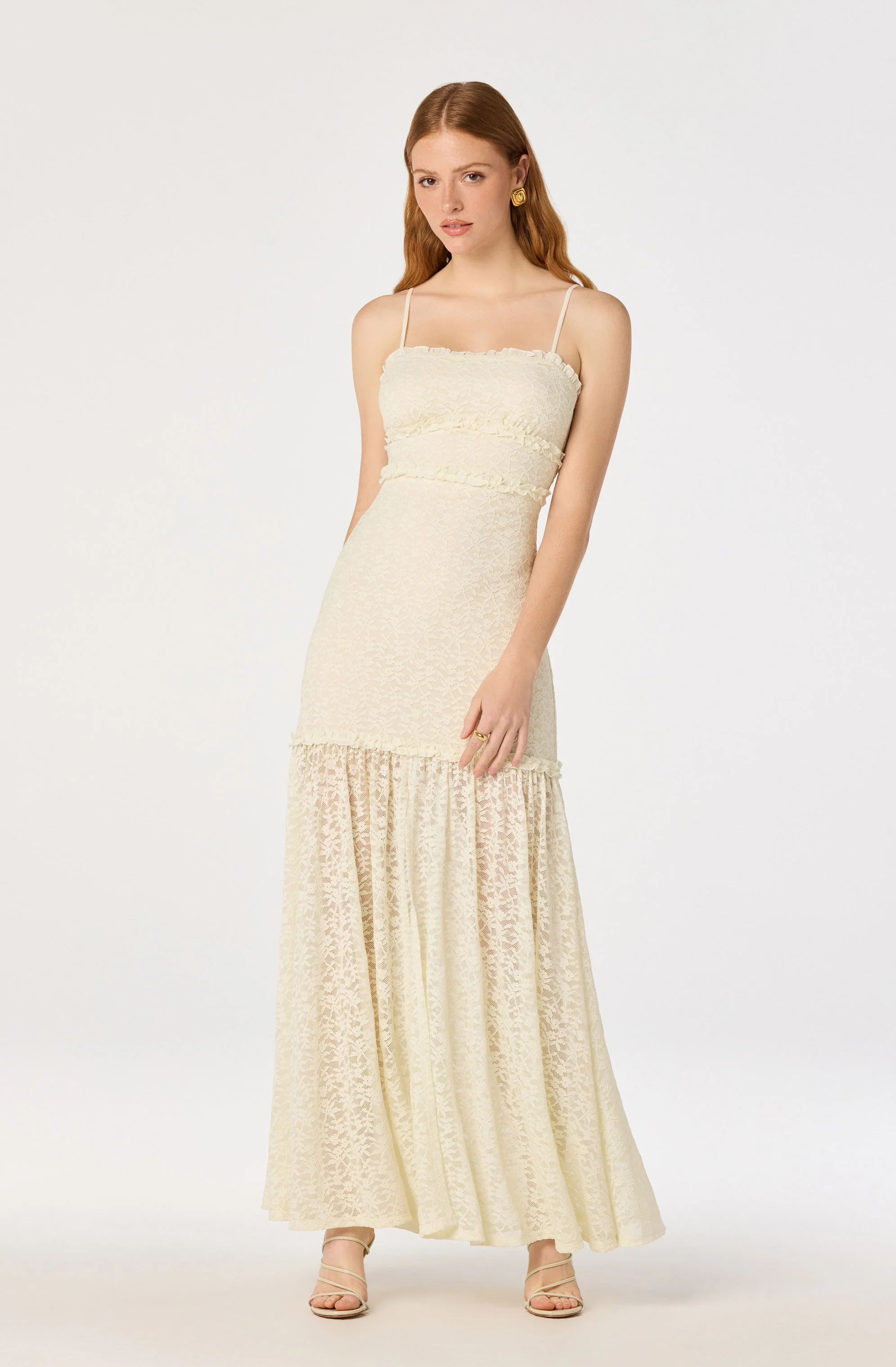 Ruffle Tiered Lace Maxi Dress - Image 7