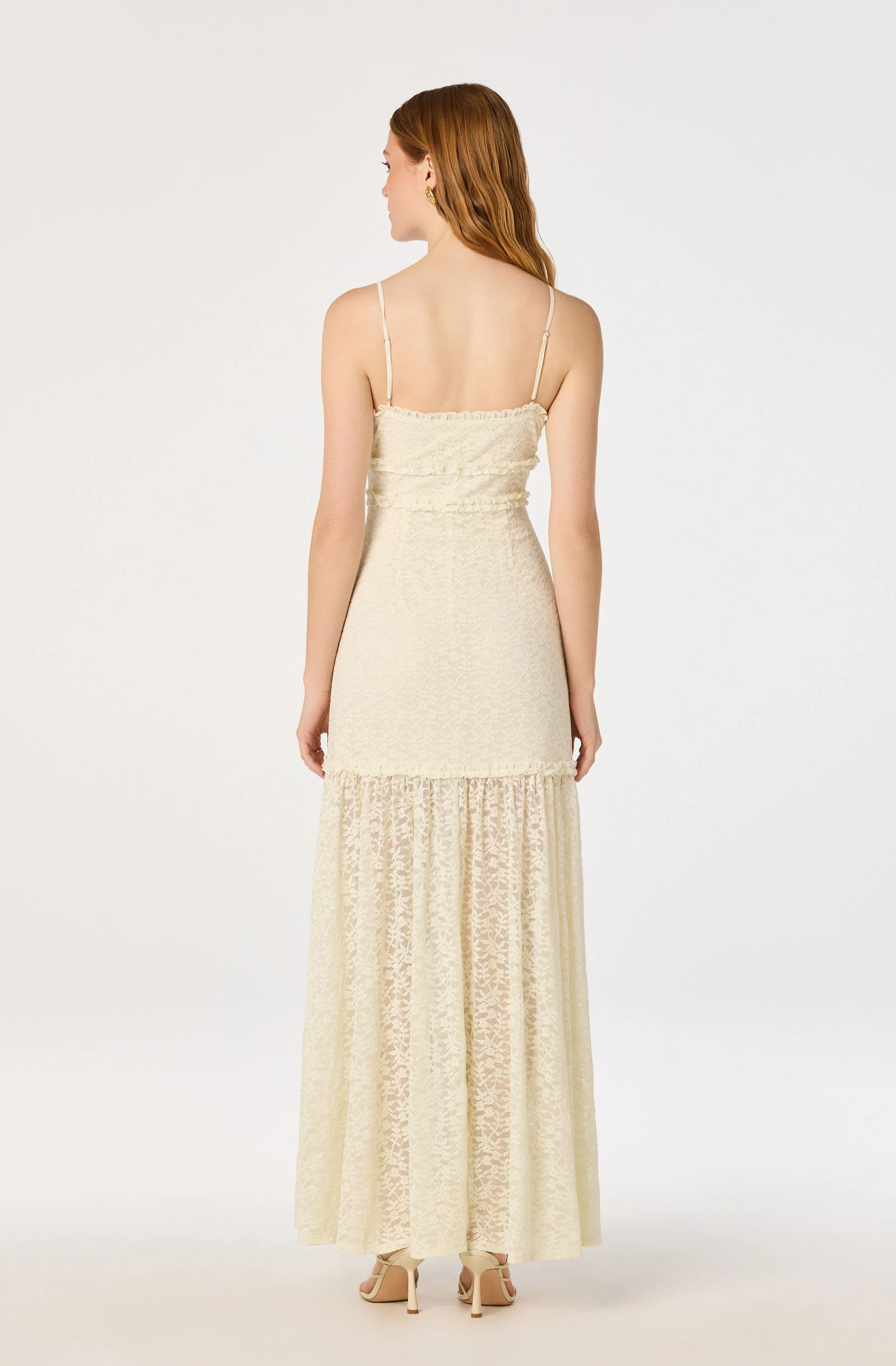 Ruffle Tiered Lace Maxi Dress - Image 9