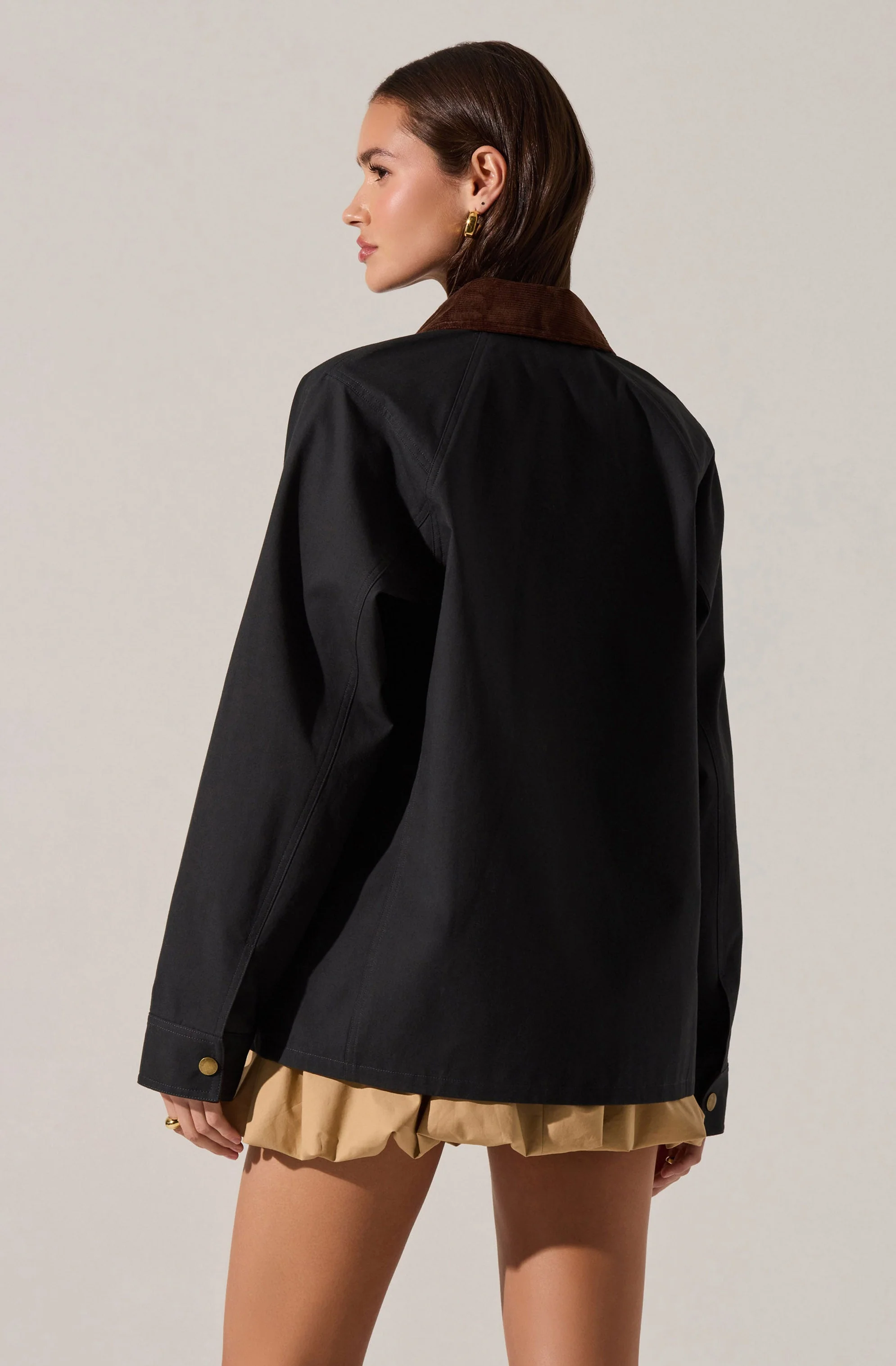 Rylan Contrast Barn Jacket - Image 3