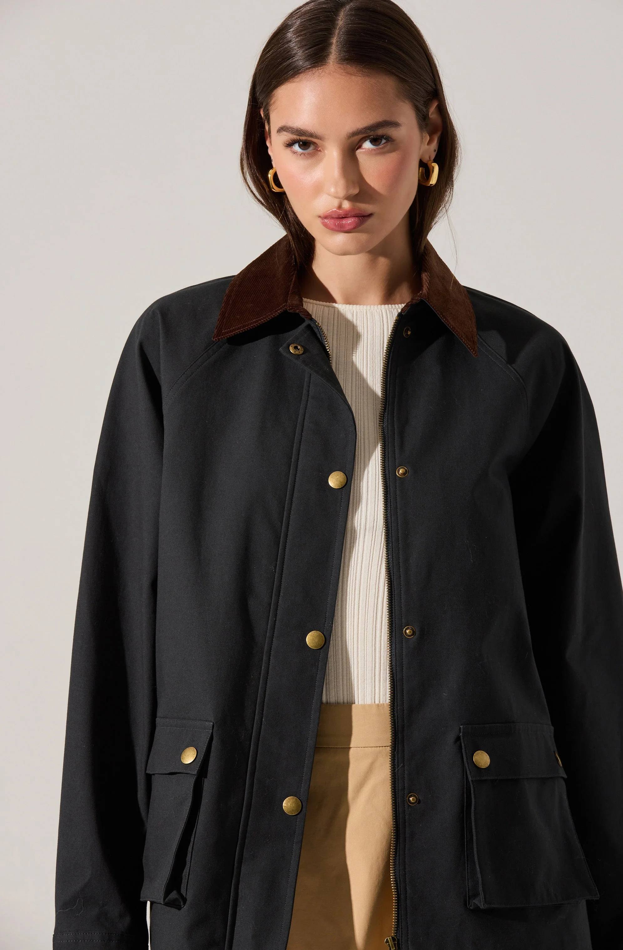 Rylan Contrast Barn Jacket - Image 5