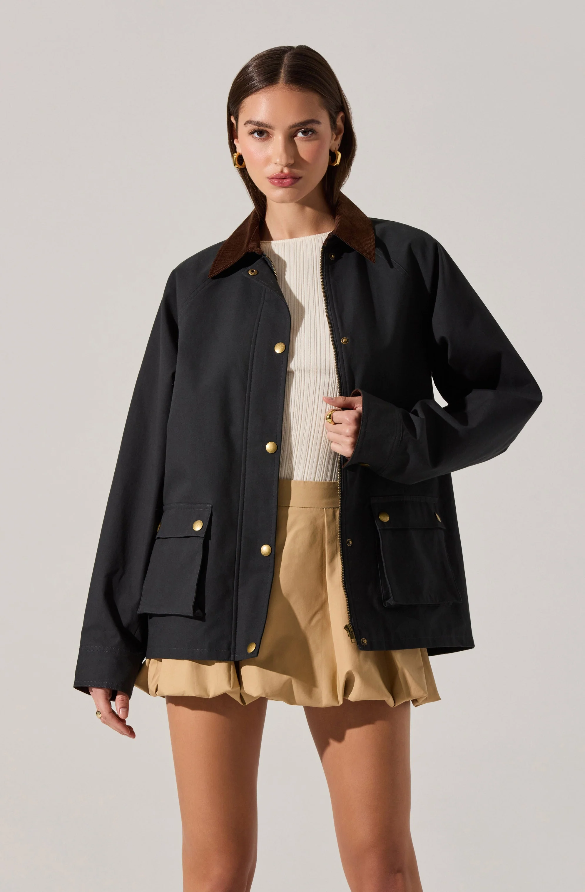 Rylan Contrast Barn Jacket - Image 6