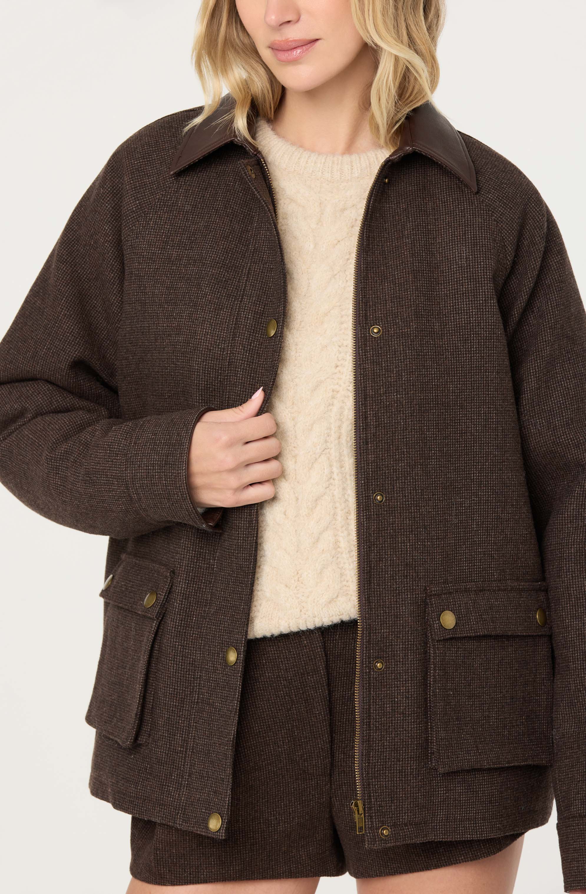 Rylan Contrast Wool Blend Jacket - Image 2