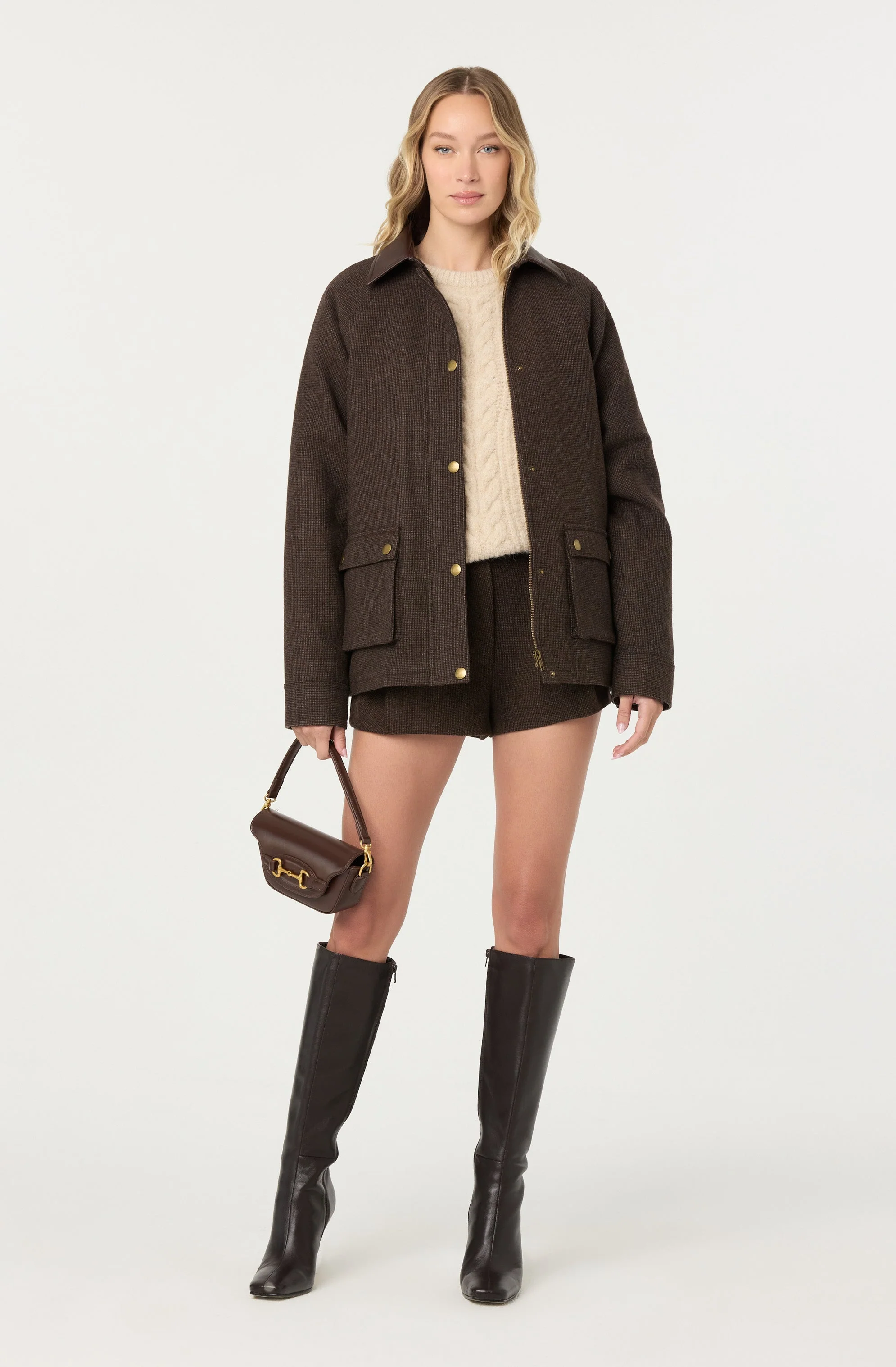 Rylan Contrast Wool Blend Jacket - Image 6