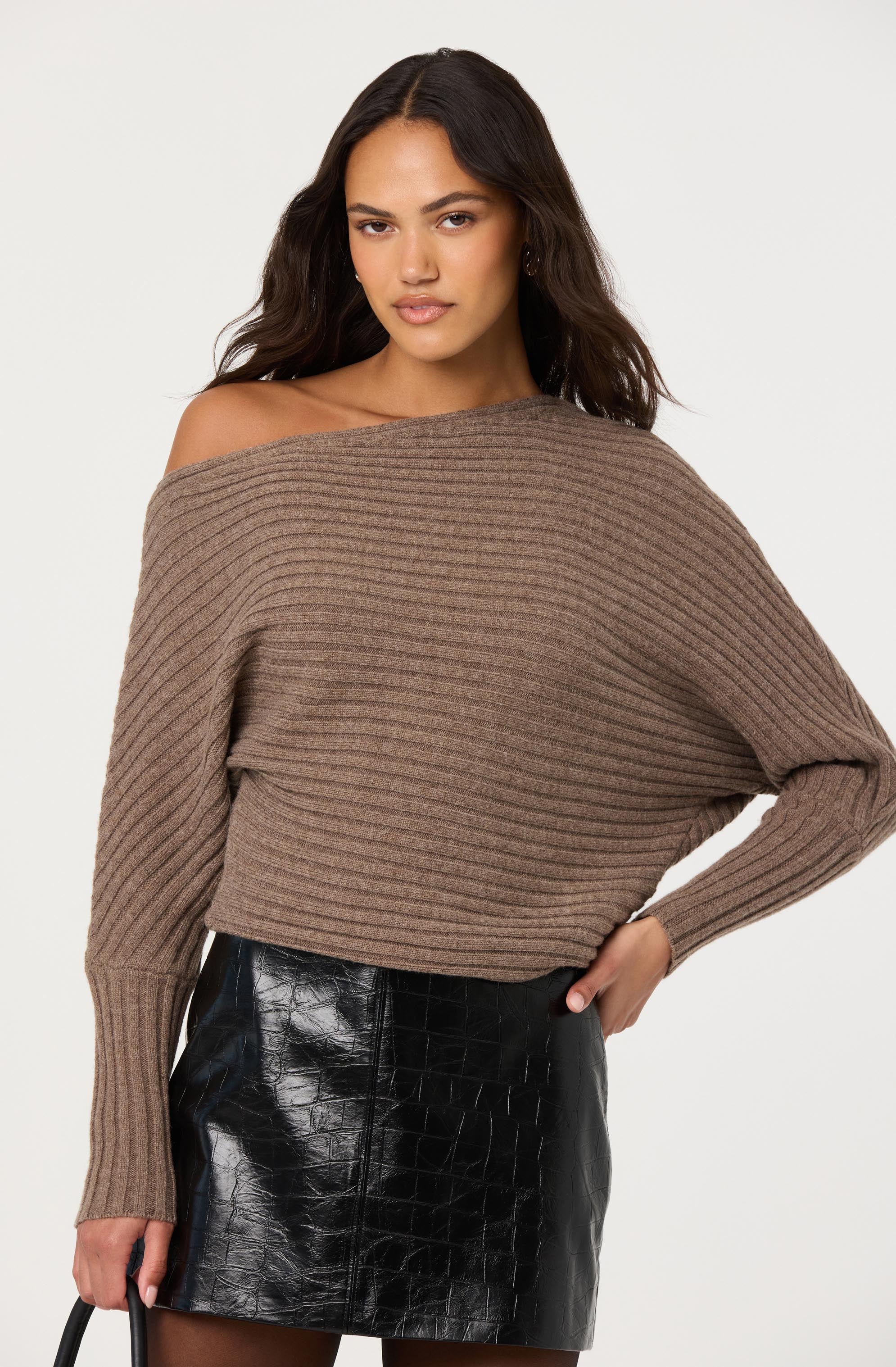Samaria Off Shoulder Dolman Sweater - Image 2