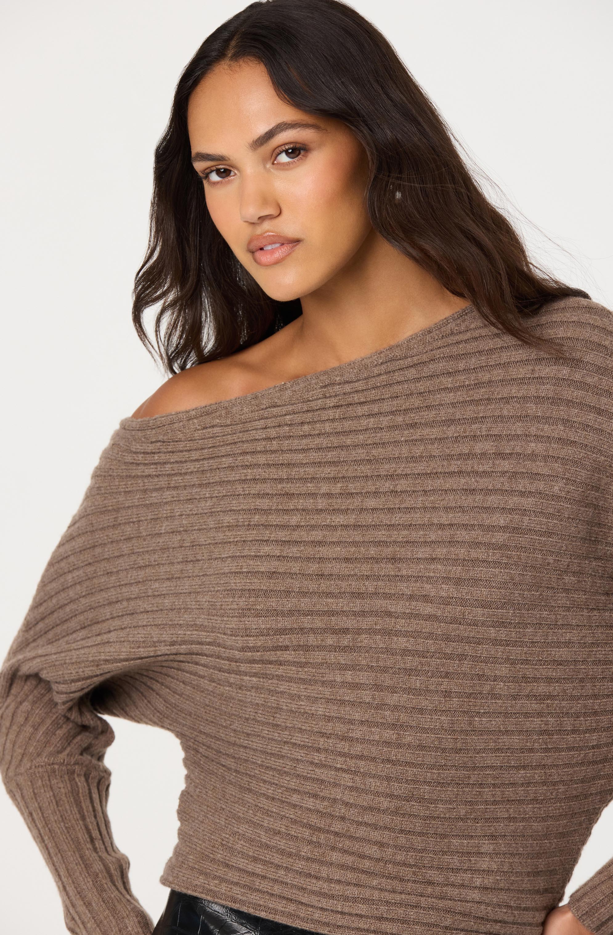 Samaria Off Shoulder Dolman Sweater - Image 3