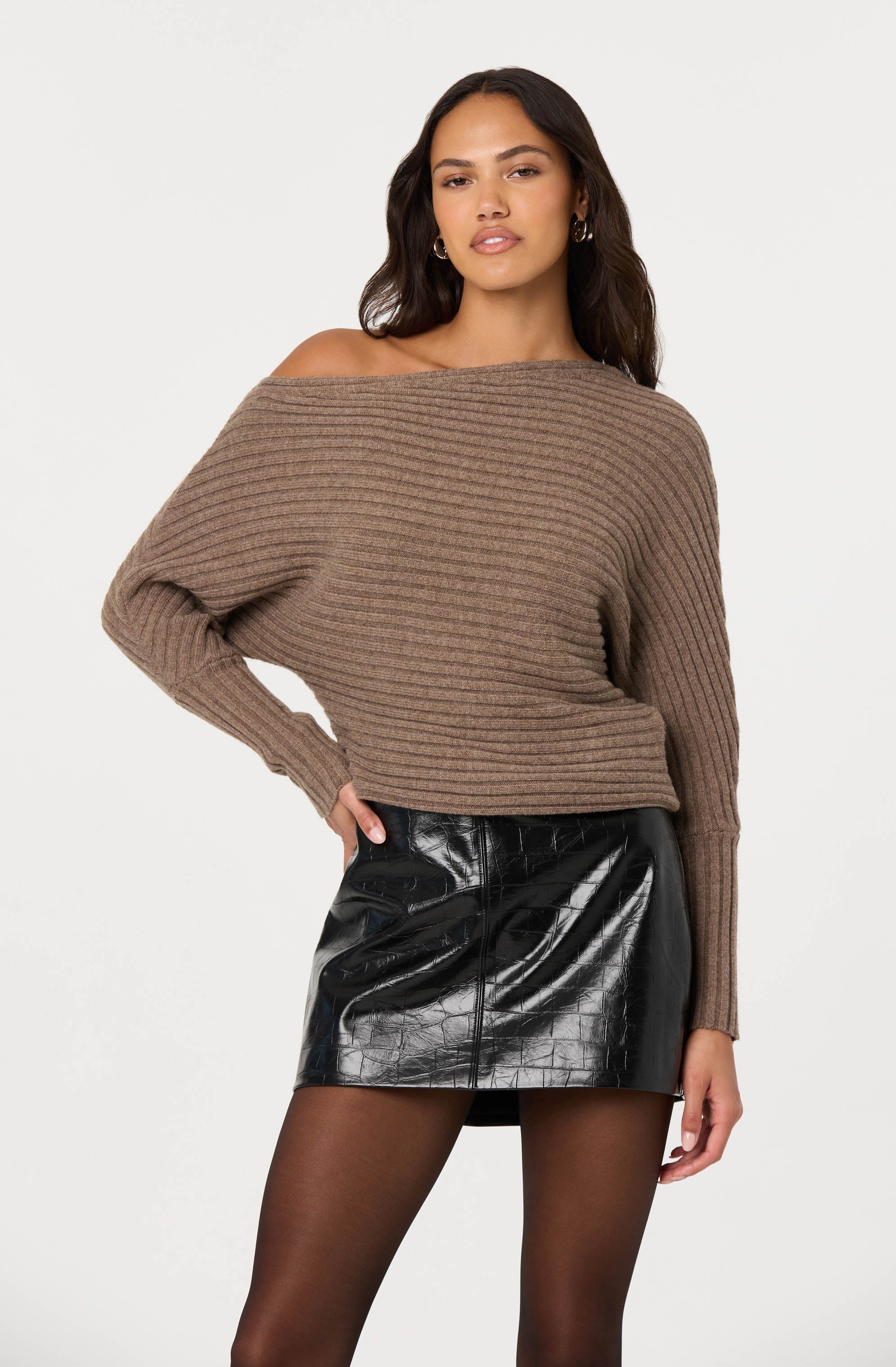 Samaria Off Shoulder Dolman Sweater - Image 5