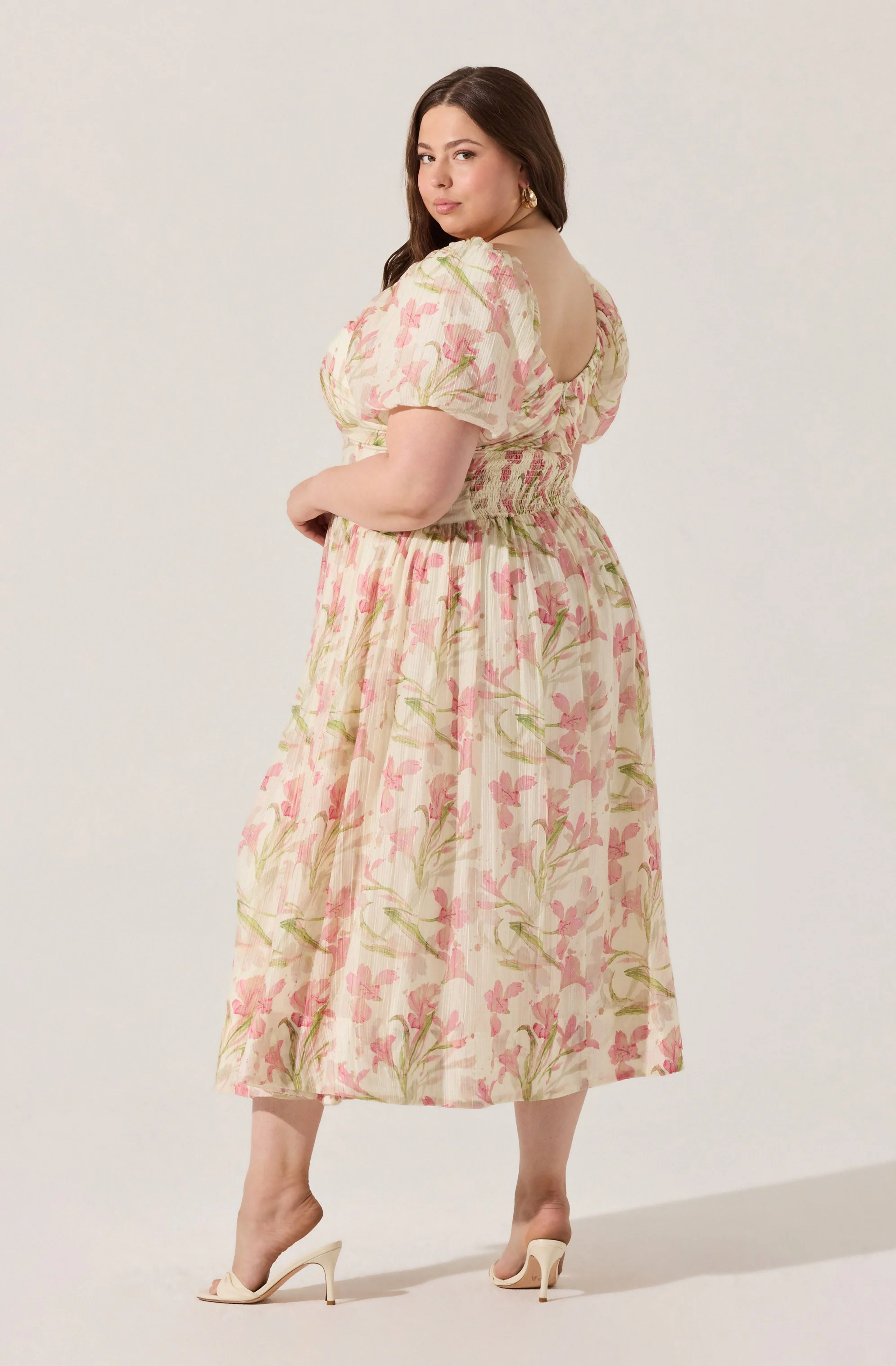Sasilia Floral Puff Sleeve Dress - Image 10