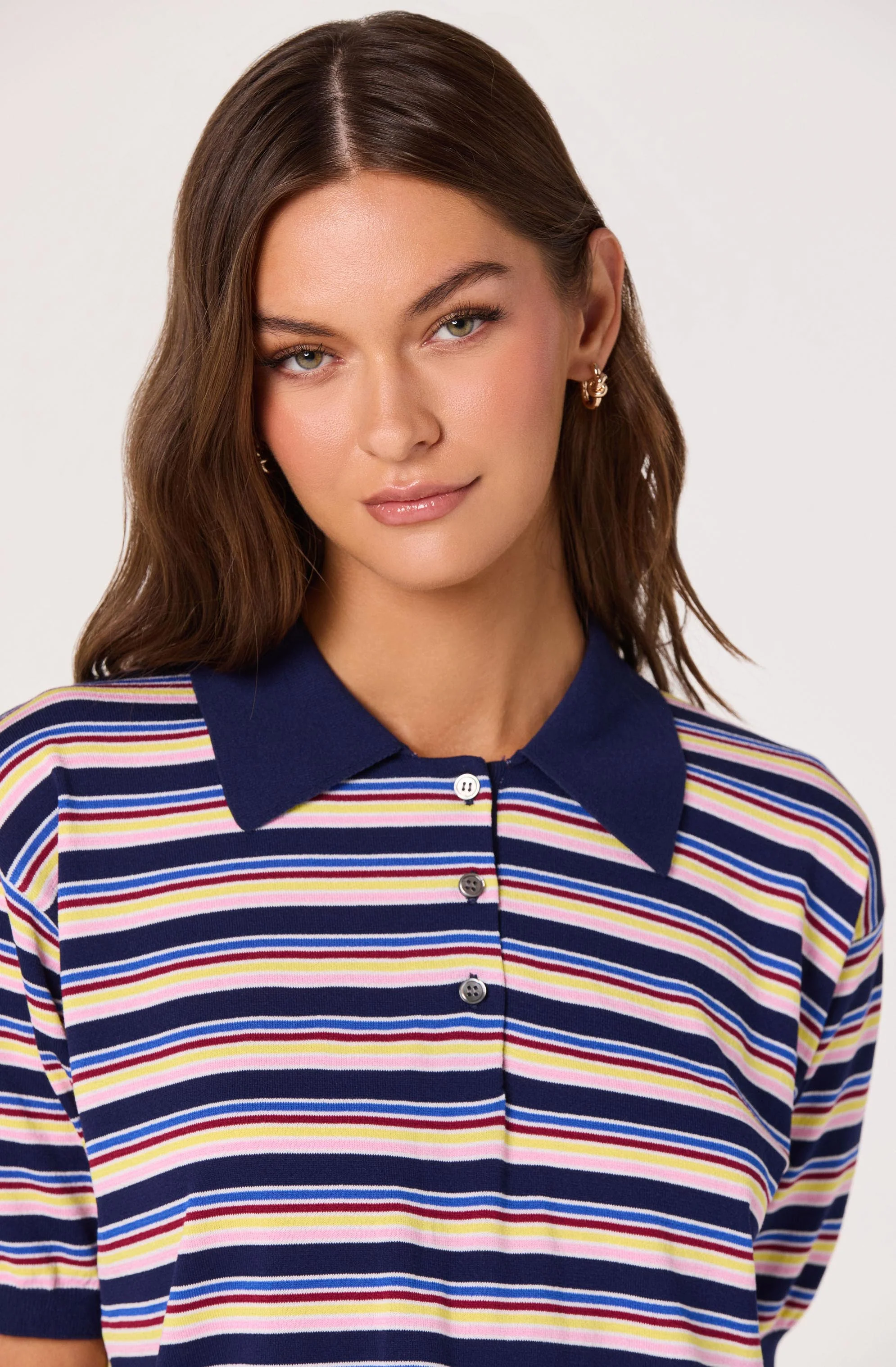 Scottie Striped Knit Polo Sweater - Image 10