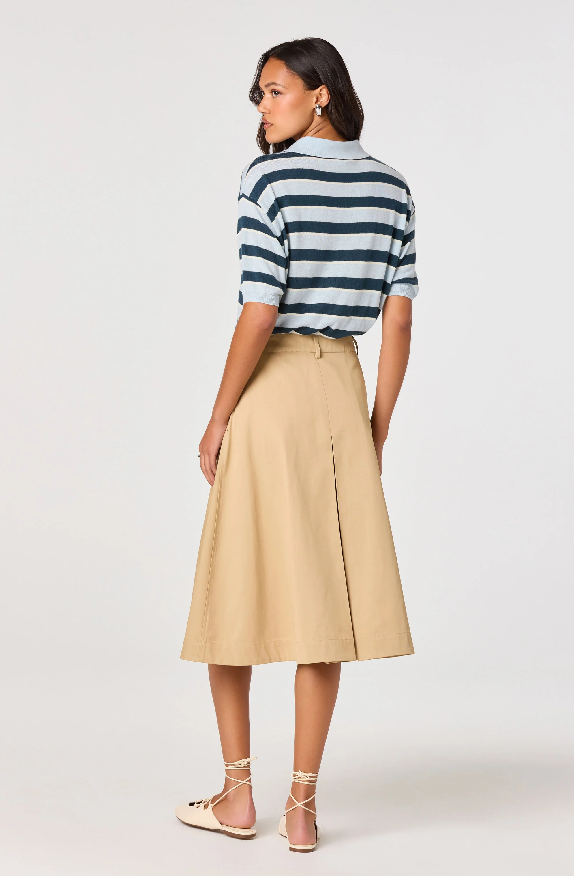 Scottie Striped Knit Polo Sweater - Image 3