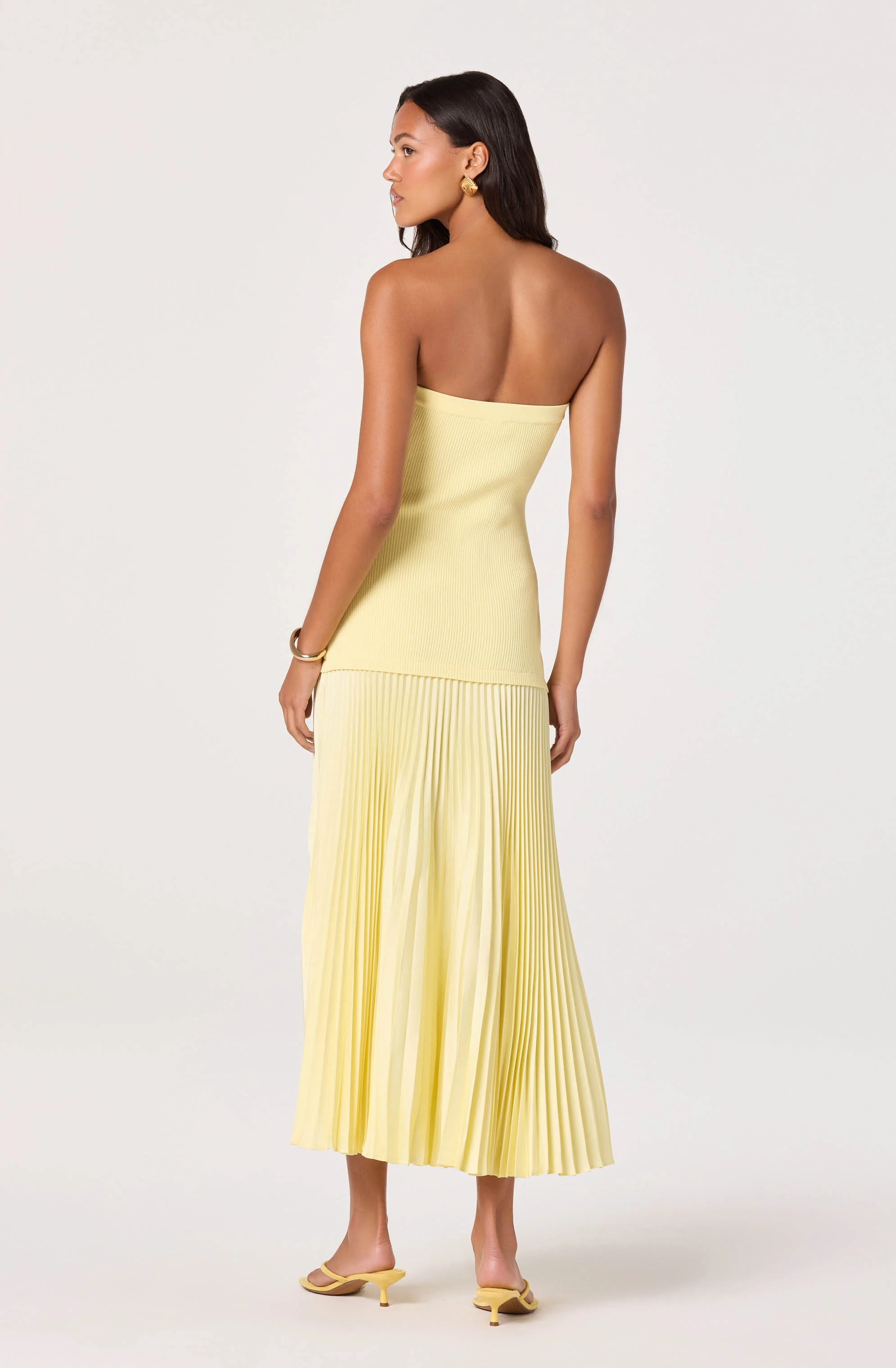 Selune Mixed Media Maxi Dress - Image 3