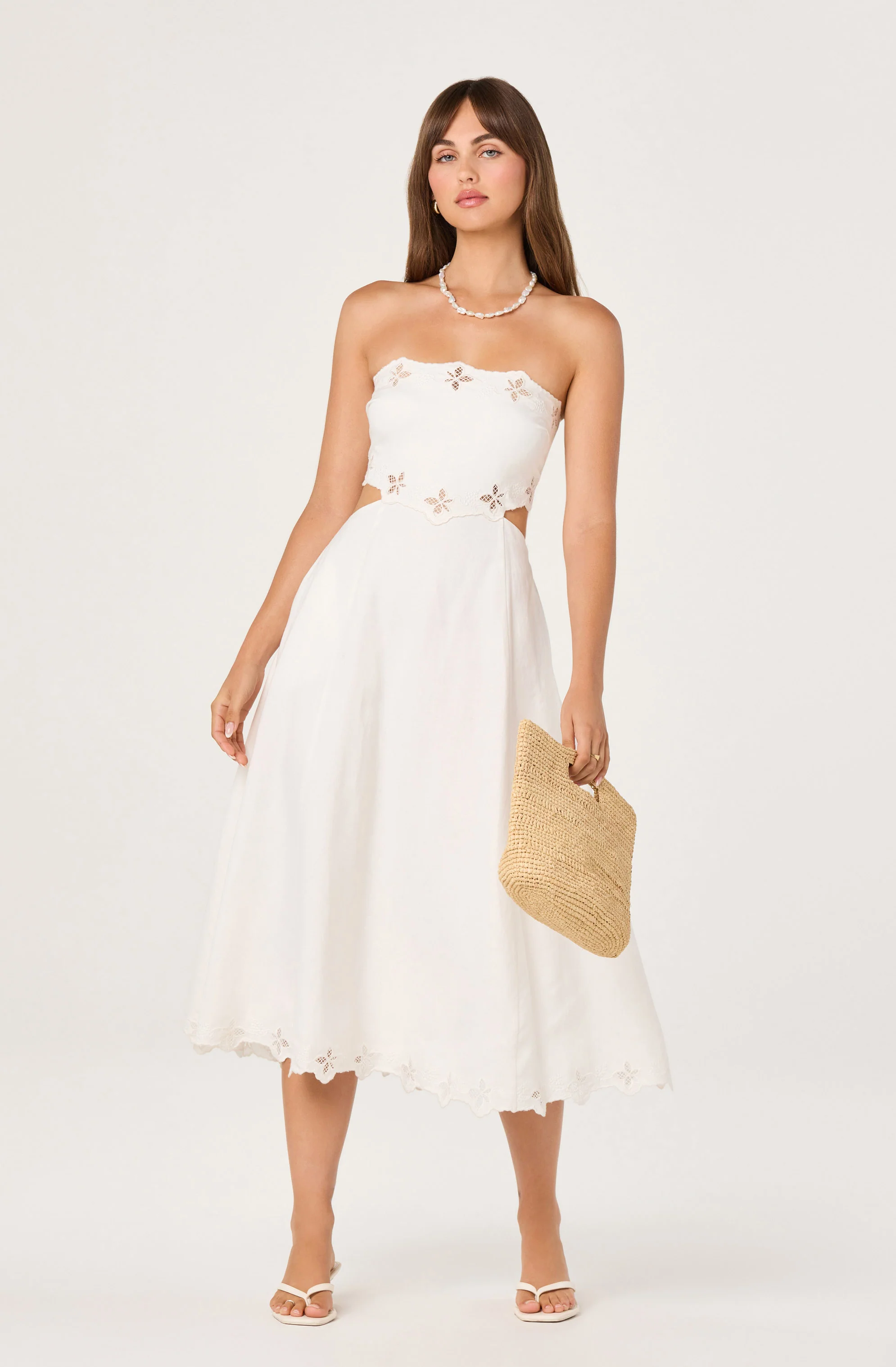 Shavonda Cutwork Open-Back Midi Dress - Image 2