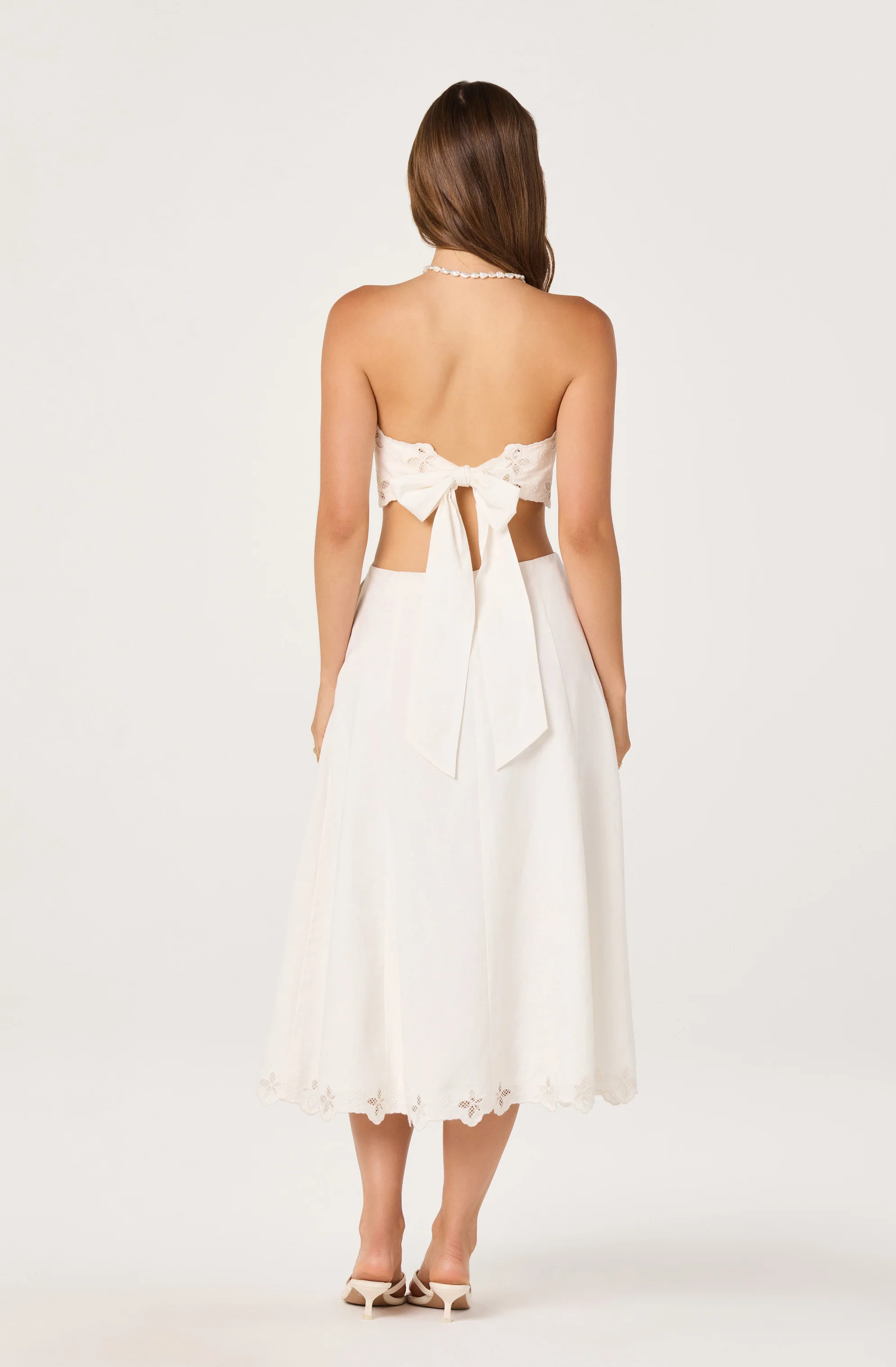 Shavonda Cutwork Open-Back Midi Dress - Image 3