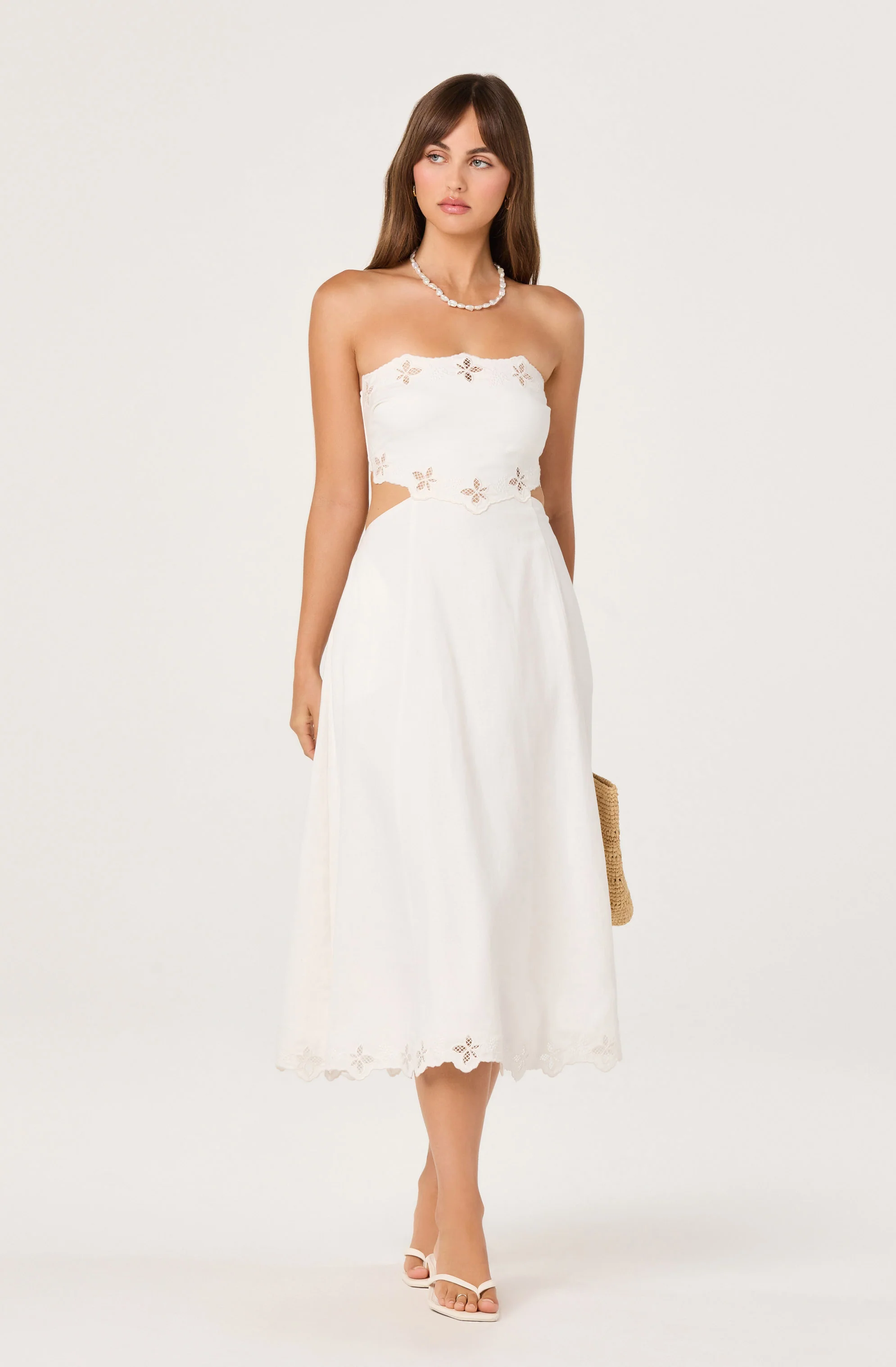 Shavonda Cutwork Open-Back Midi Dress - Image 5