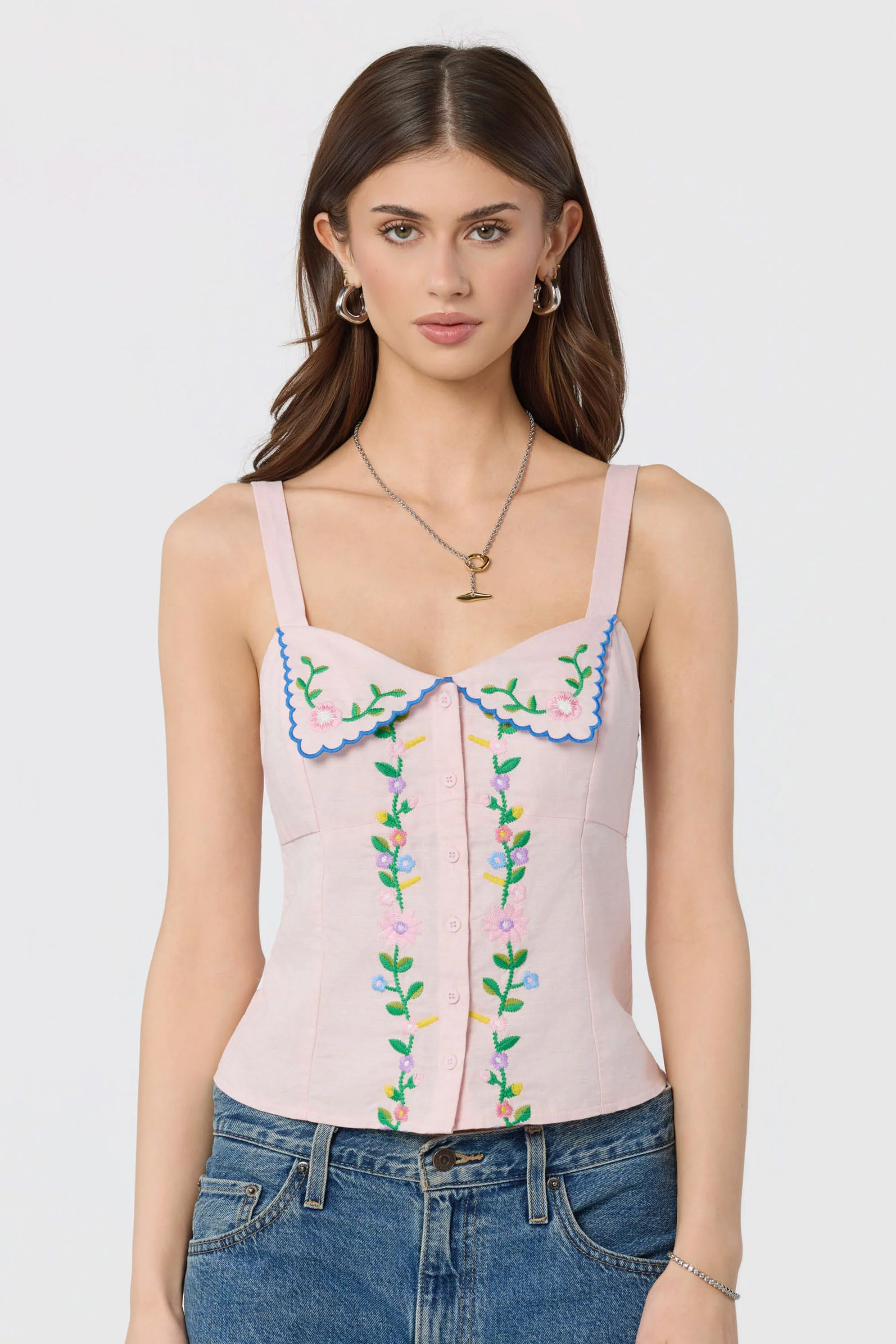 Shaya Floral Embroidered Top - Image 10
