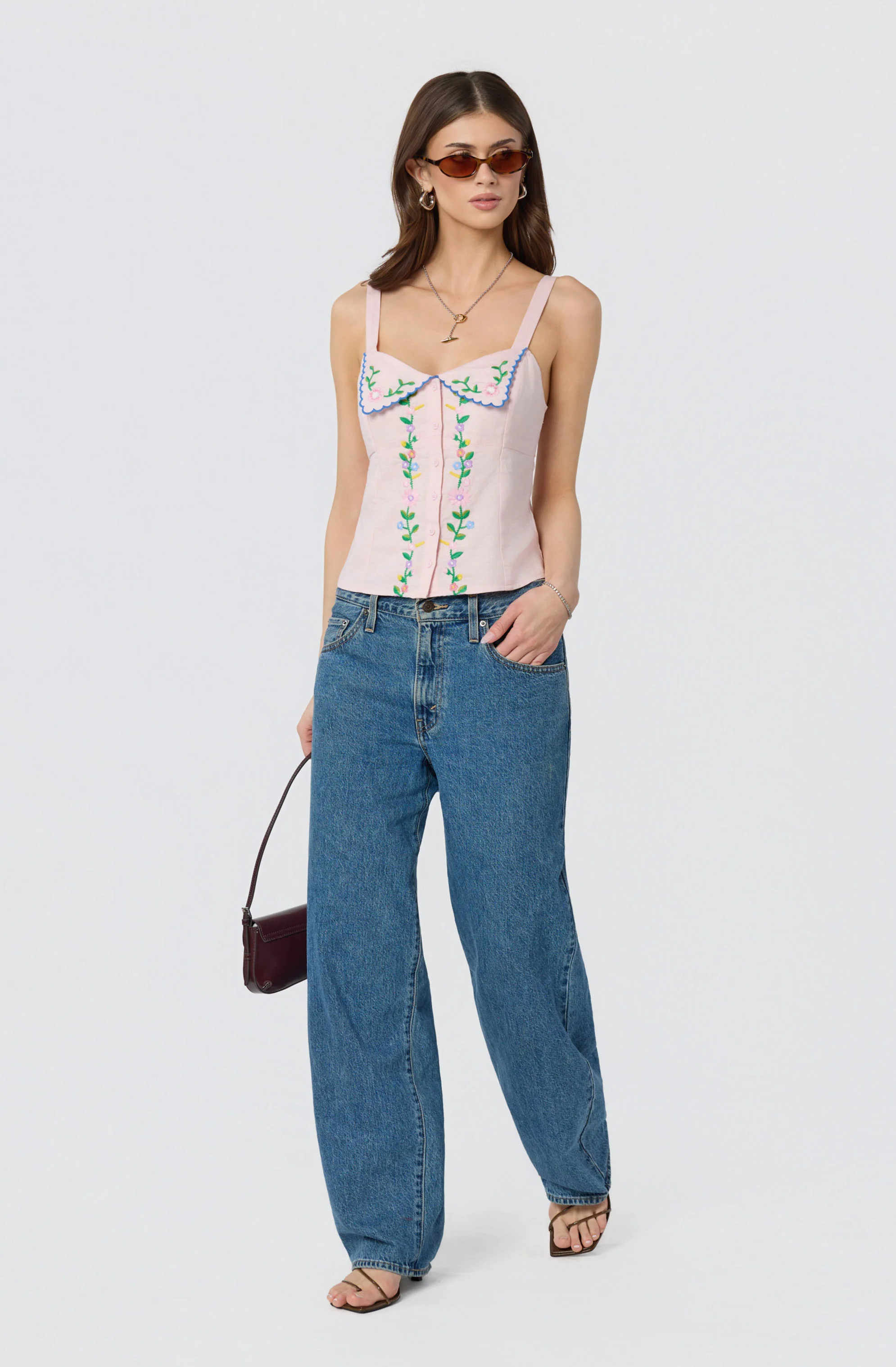 Shaya Floral Embroidered Top - Image 11