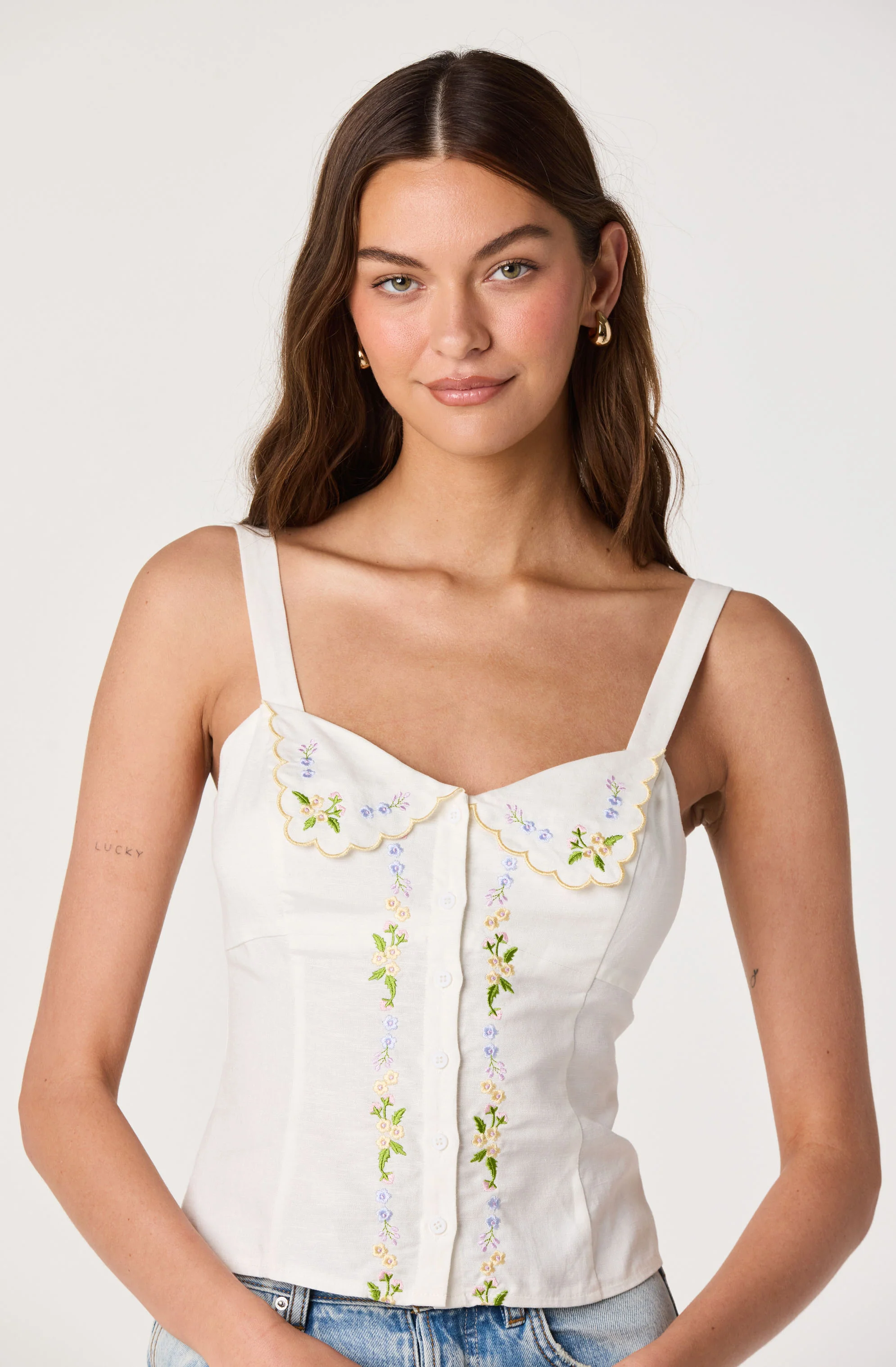 Shaya Floral Embroidered Top - Image 3