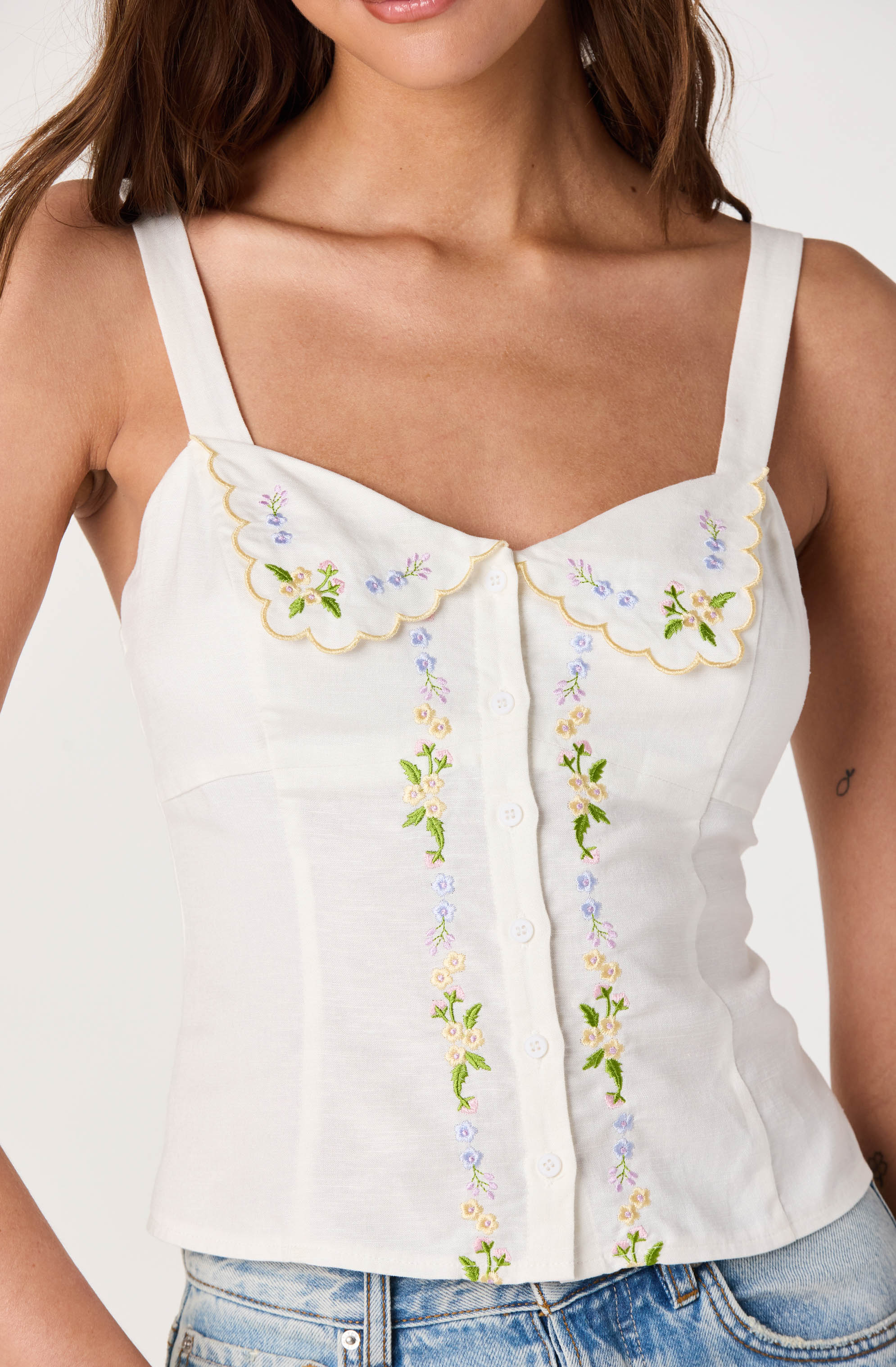 Shaya Floral Embroidered Top - Image 6