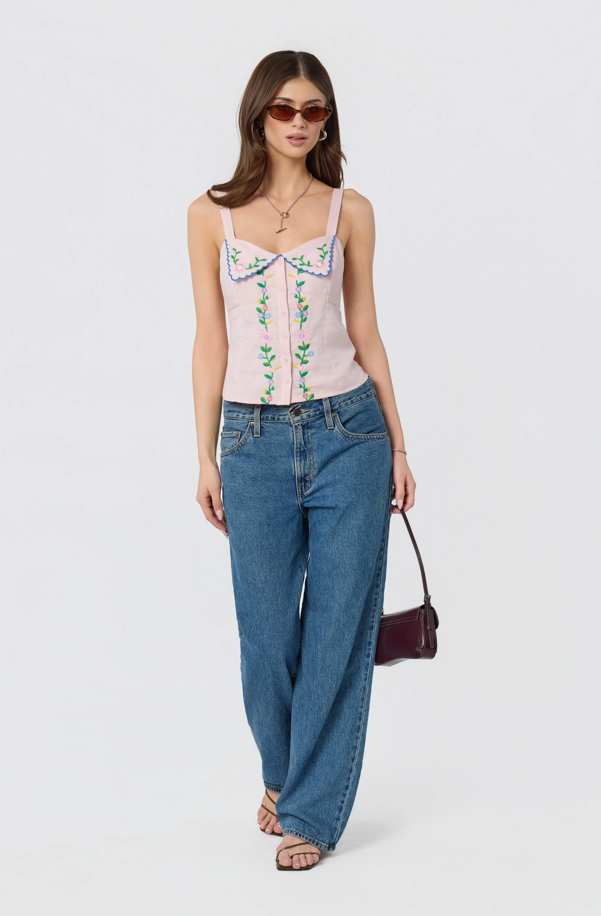 Shaya Floral Embroidered Top - Image 8