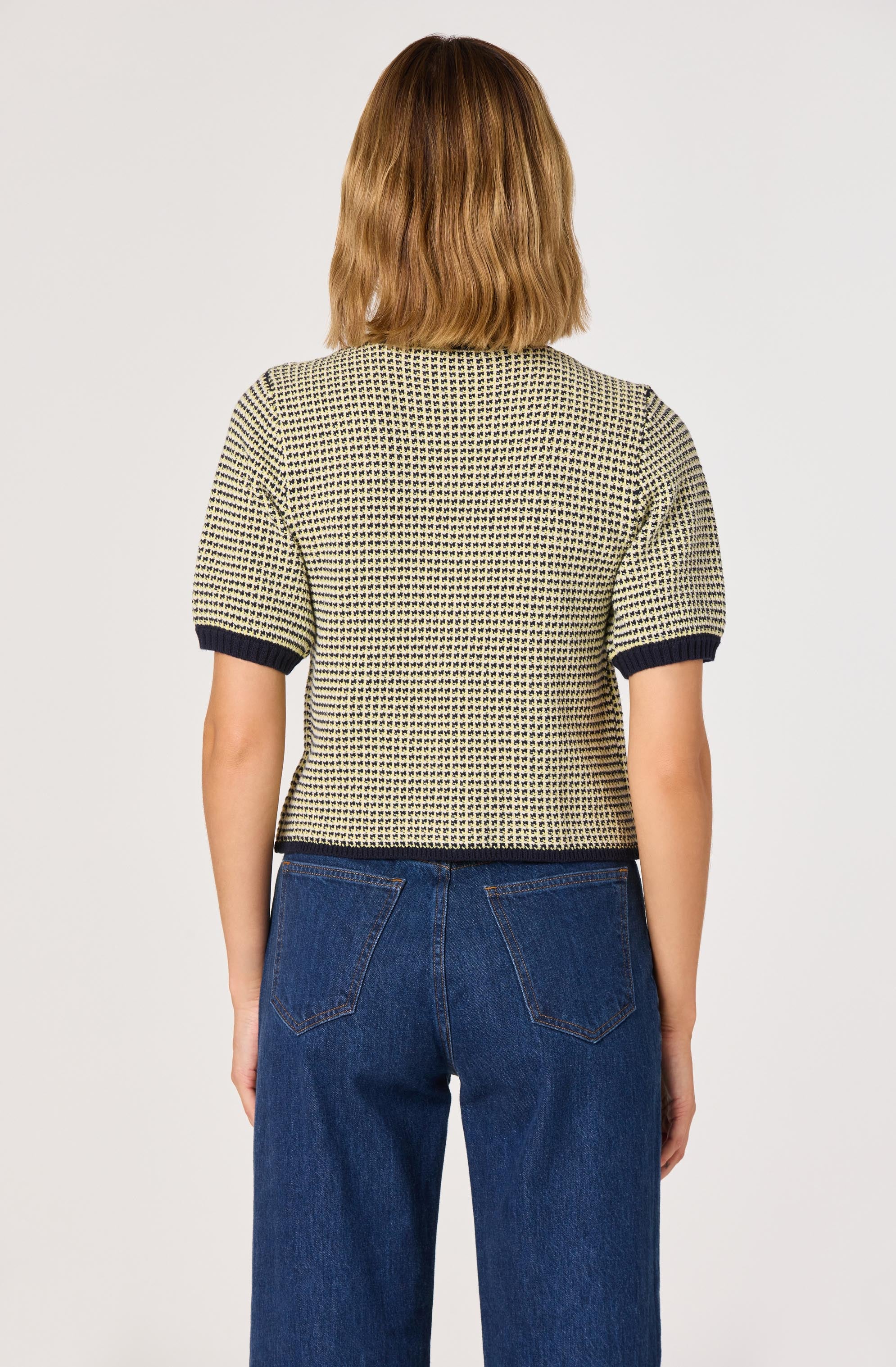 Contrast Bow Front Cardigan - Image 2