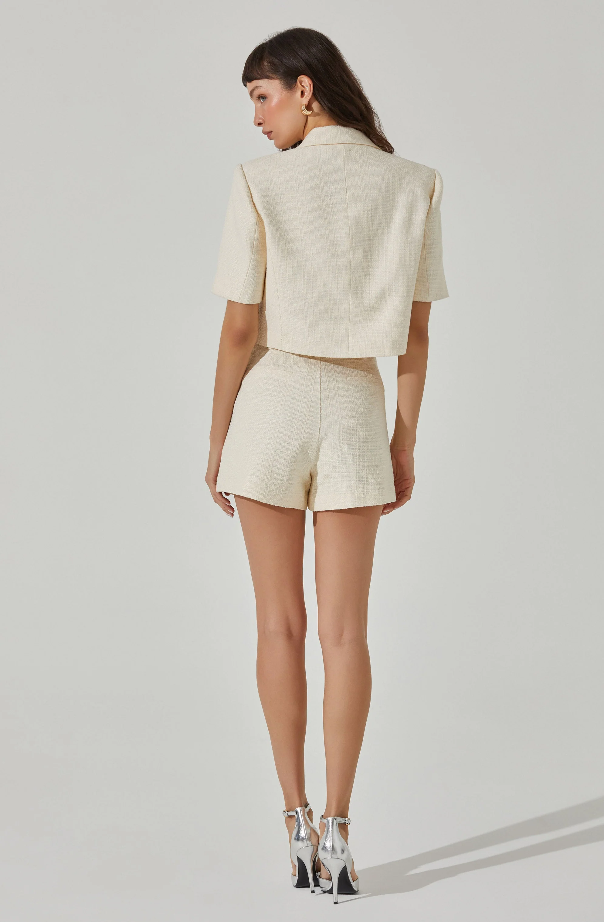 Siarah Tweed Cropped Jacket - Image 5