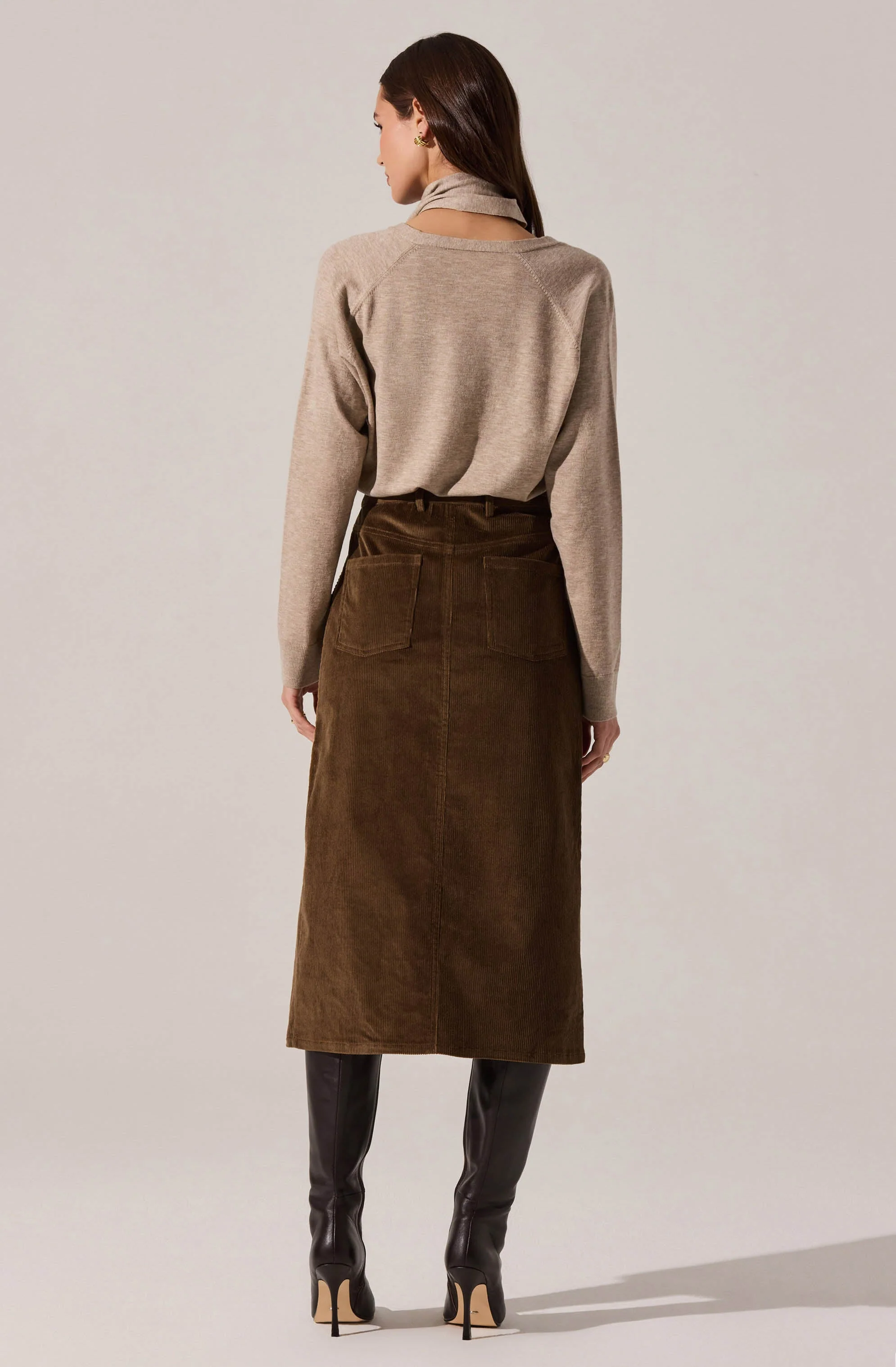 Silvana Cutout Scarf Sweater - Image 4