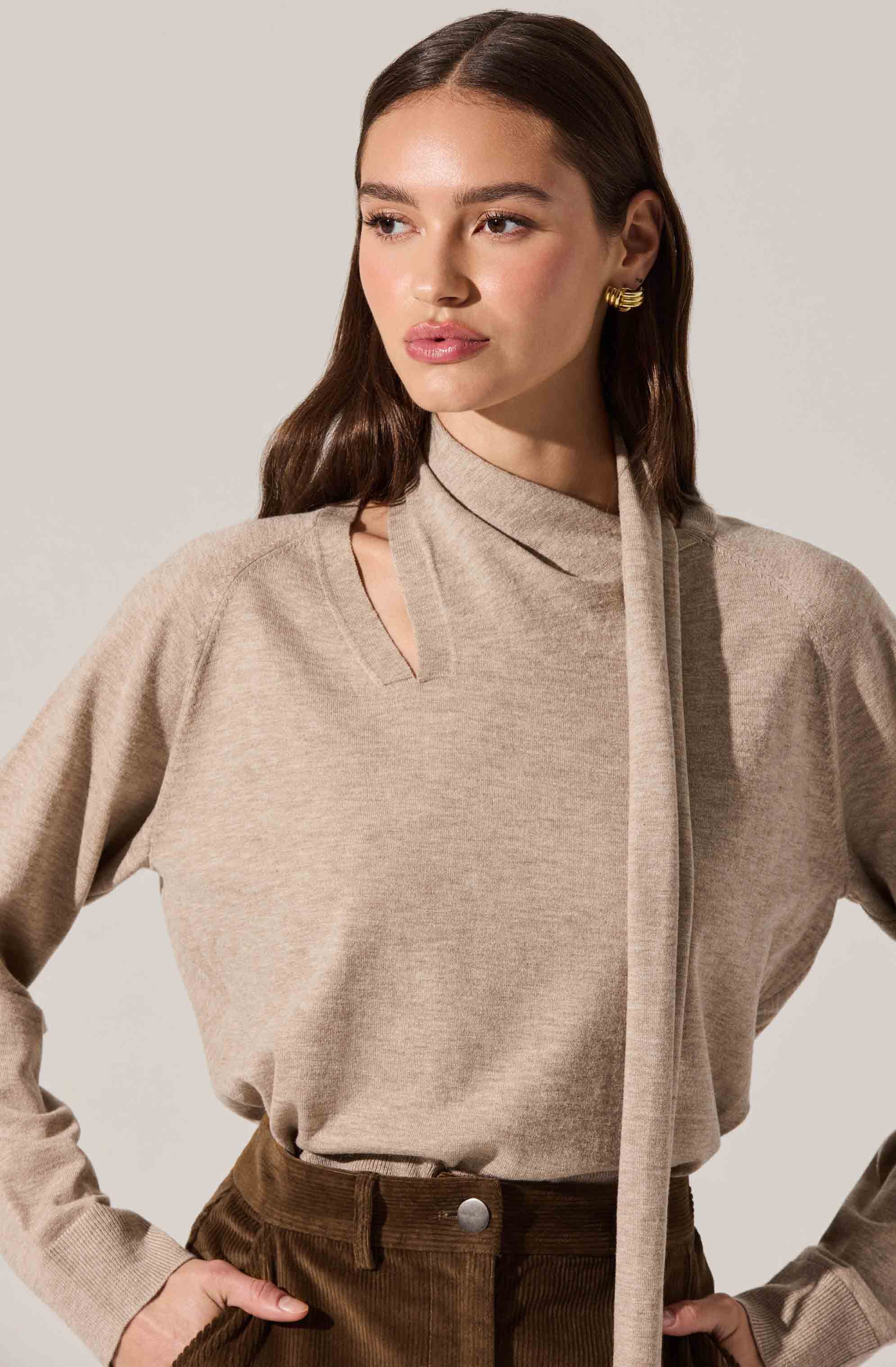 Silvana Cutout Scarf Sweater - Image 5