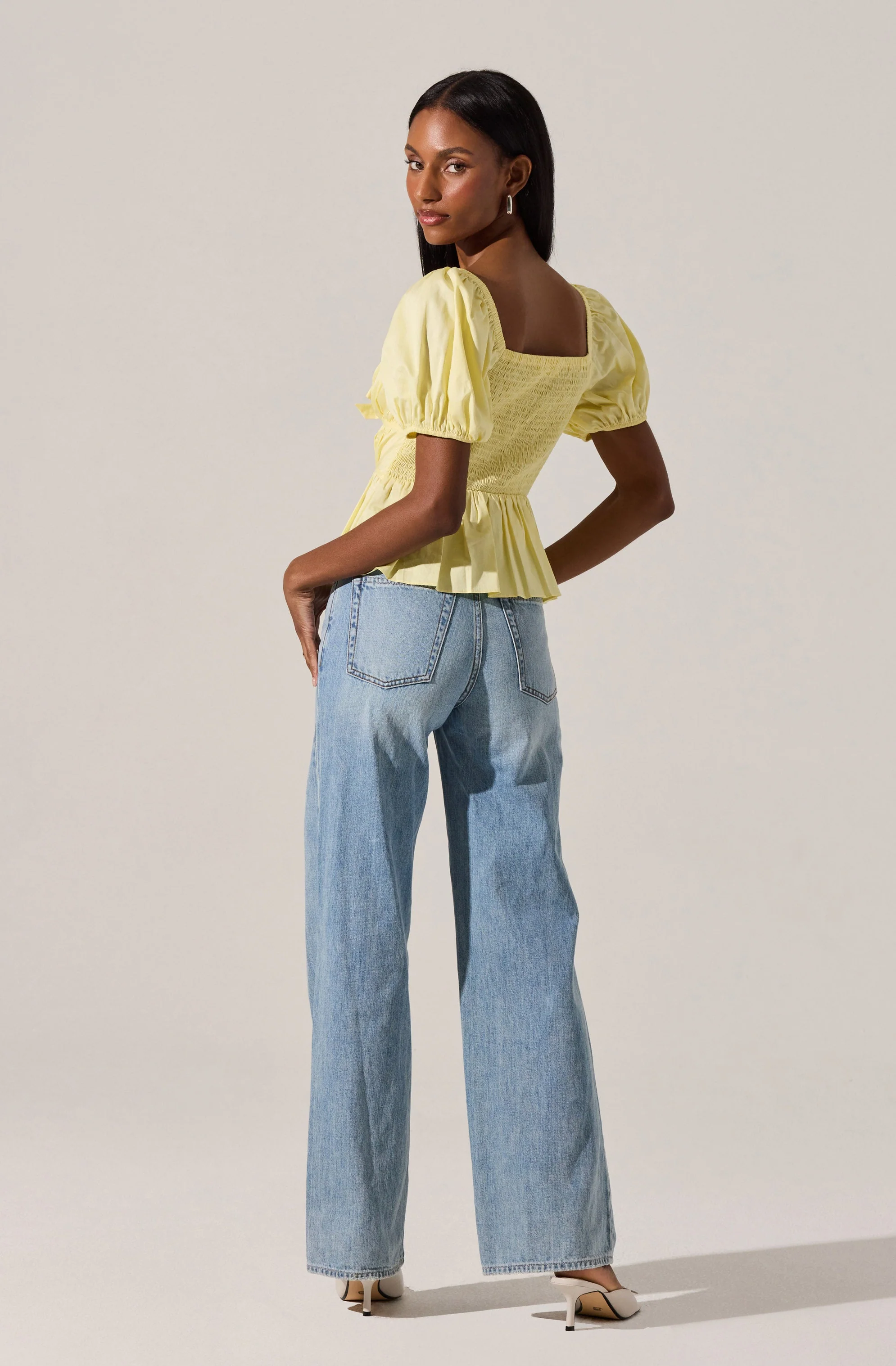 Bow Front Peplum Top - Image 4