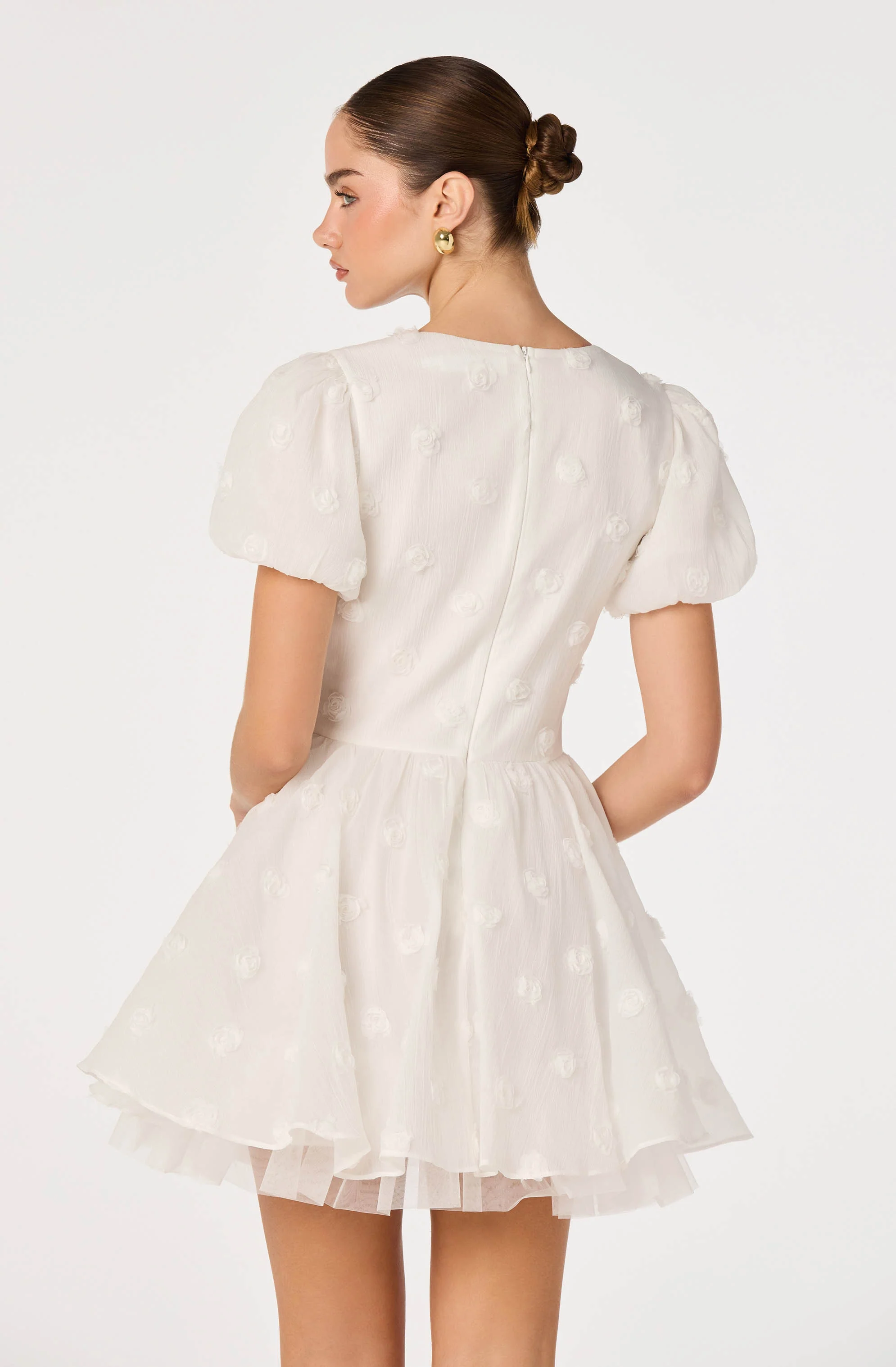 Sommer 3D Floral Mini Dress - Image 3
