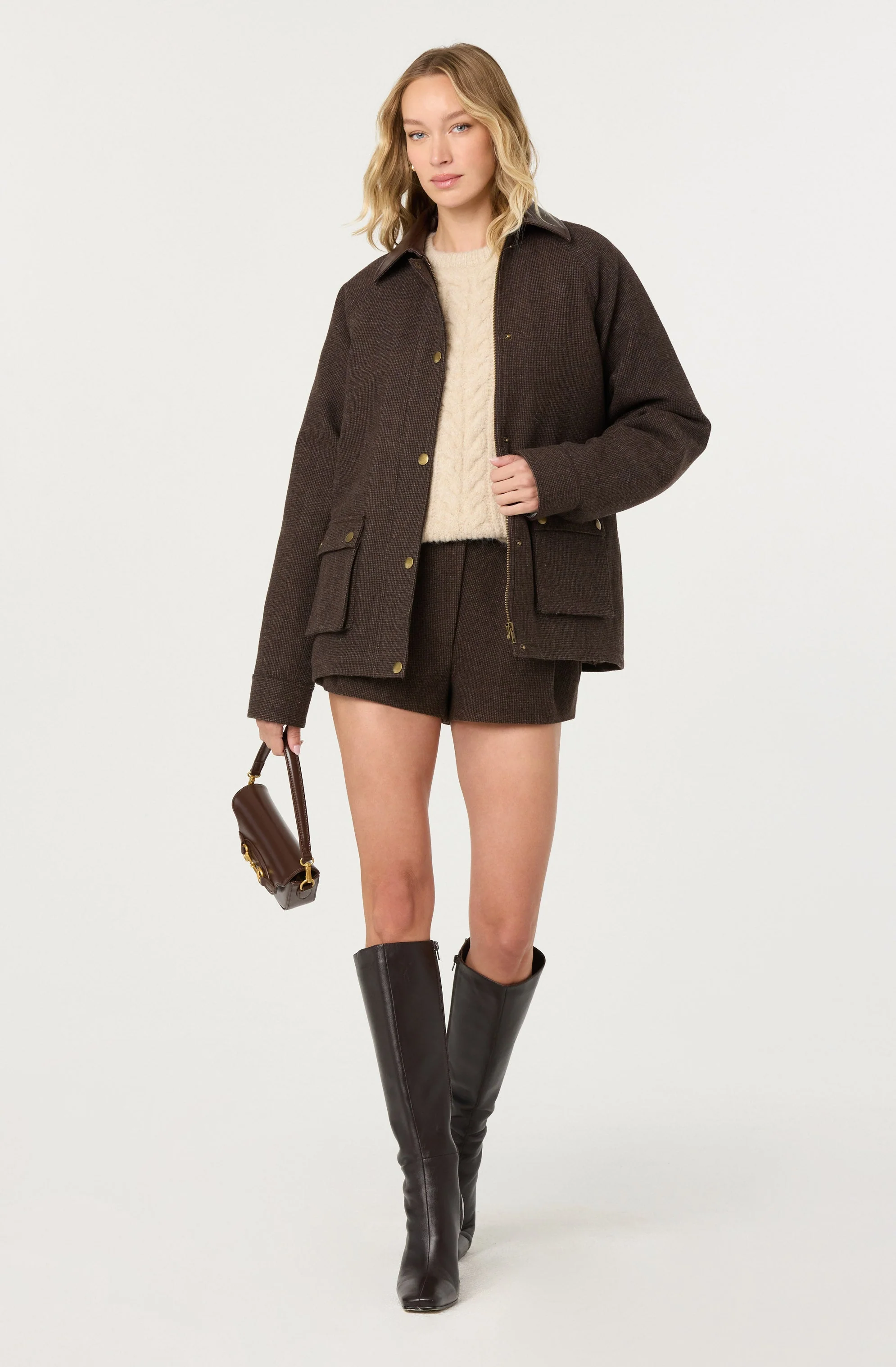 Sorine Wool Blend Pleated Shorts - Image 2