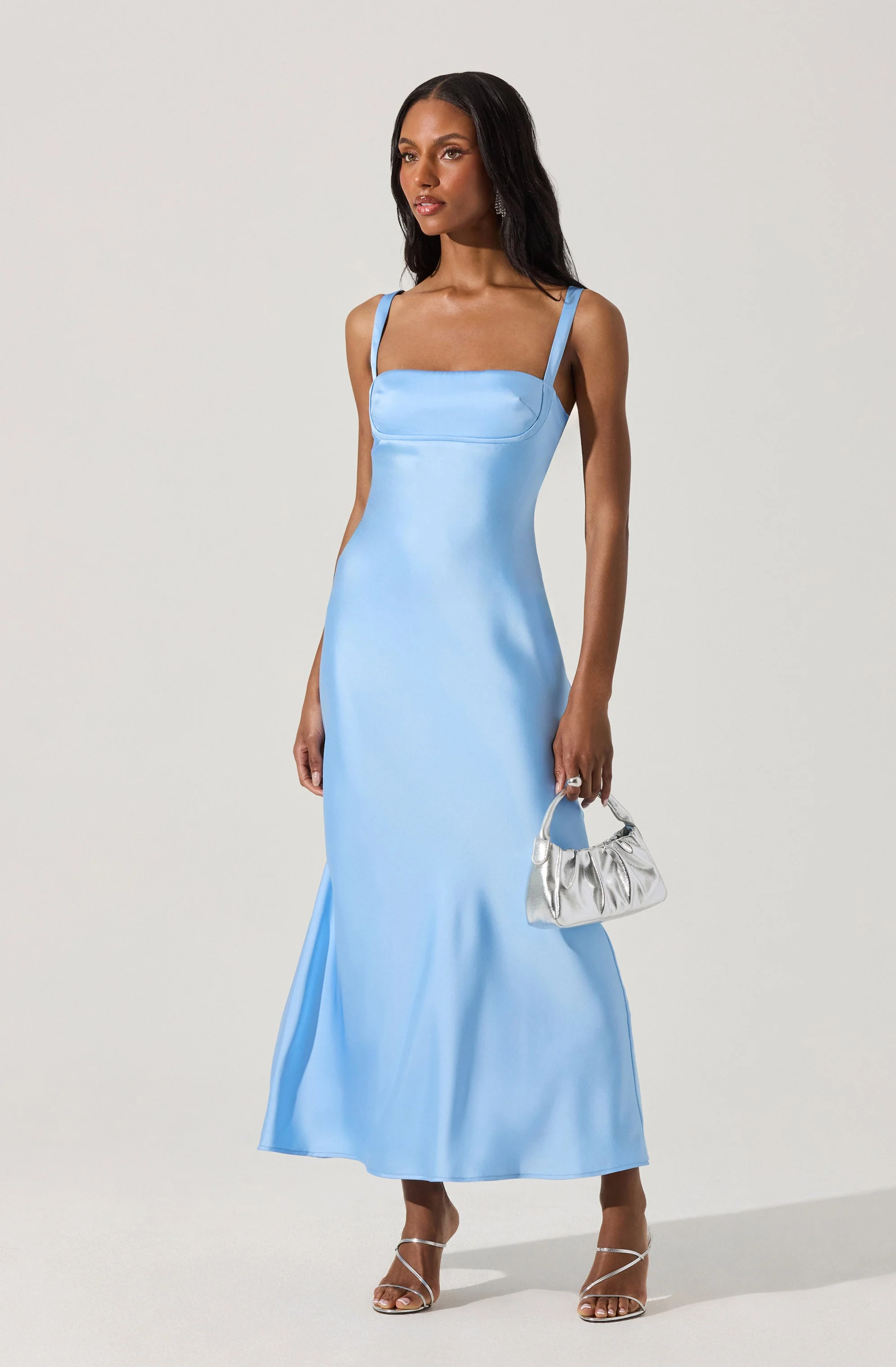 Stacie Satin Maxi Dress - Image 10
