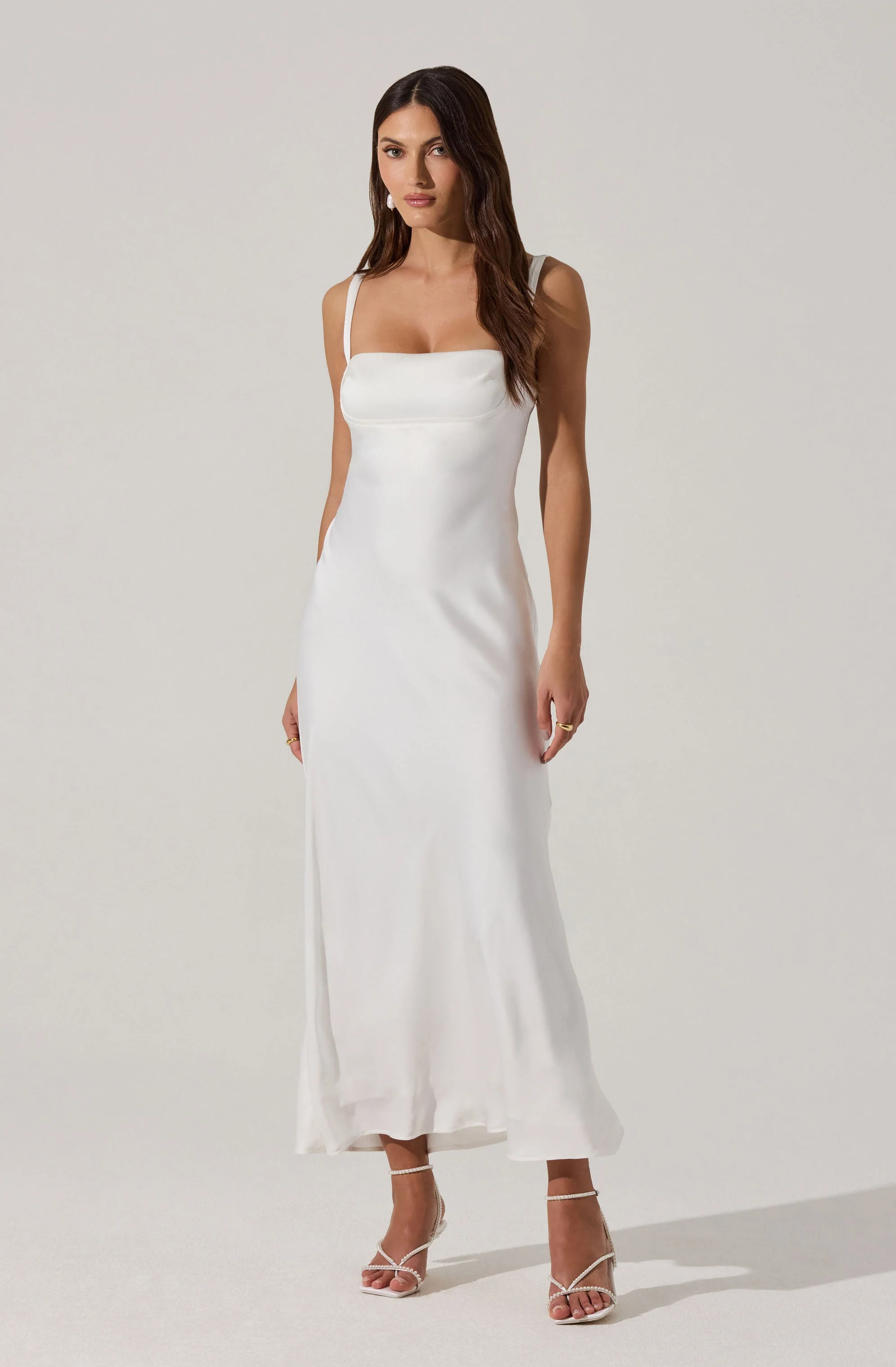 Stacie Satin Maxi Dress - Image 17