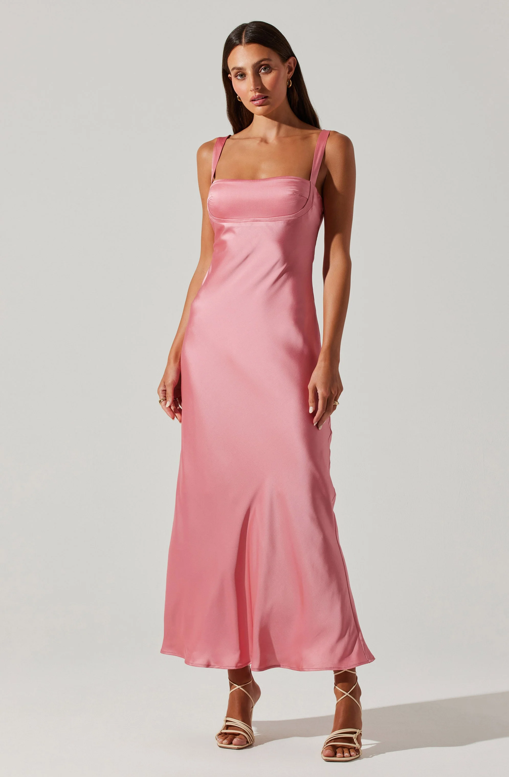 Stacie Satin Maxi Dress - Image 21