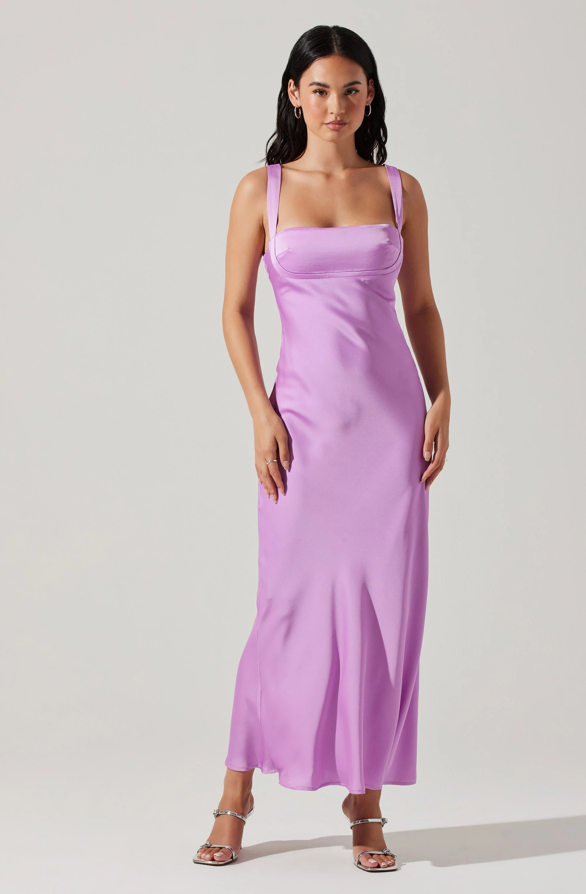 Stacie Satin Maxi Dress - Image 3