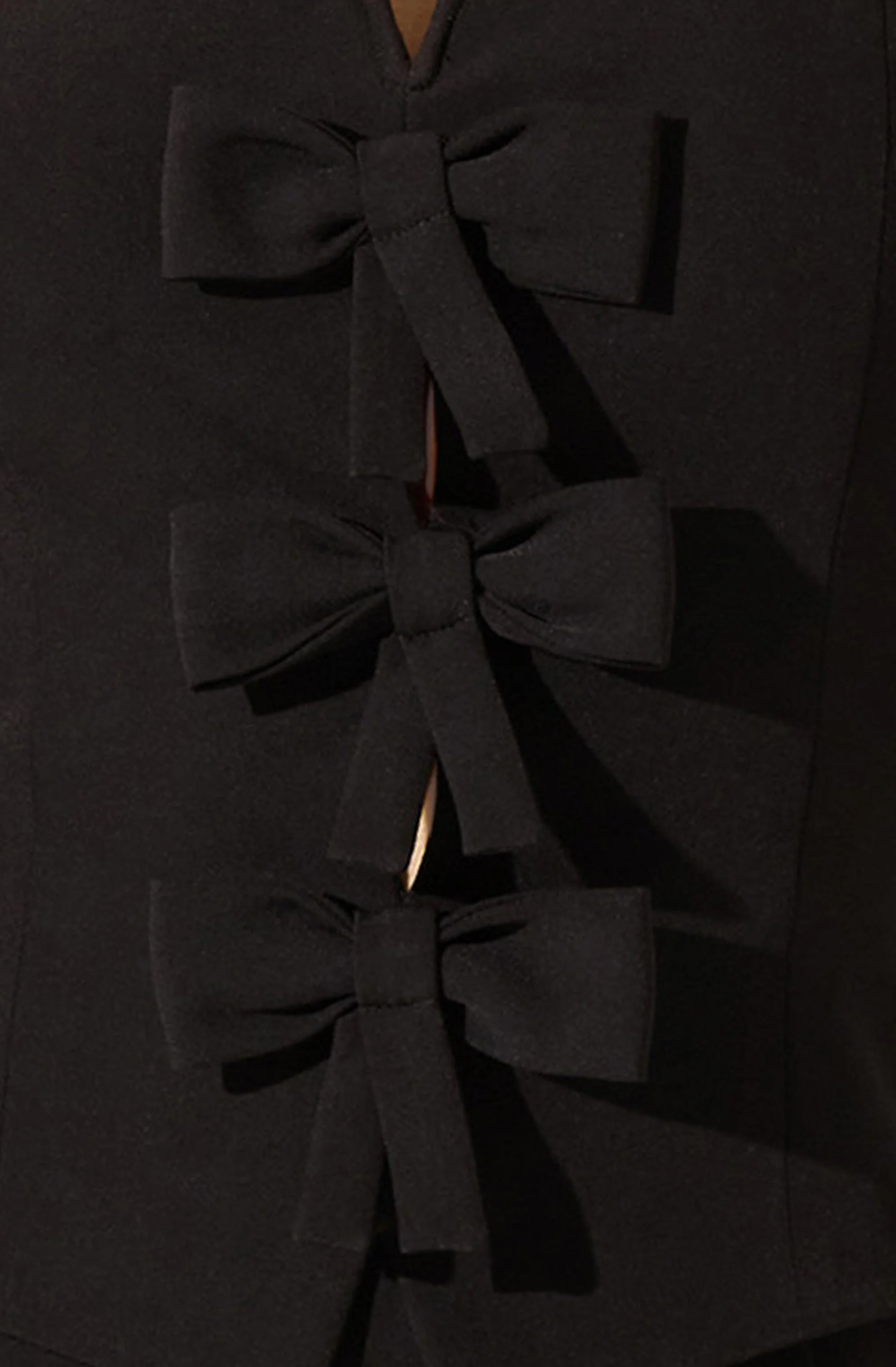Strapless Layered Bow Mini Dress - Image 9