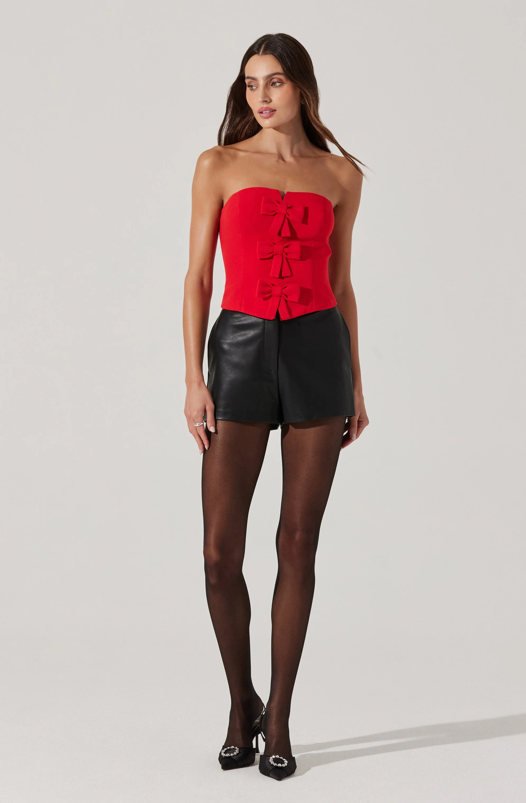 Strapless Bow Bustier Top - Image 10