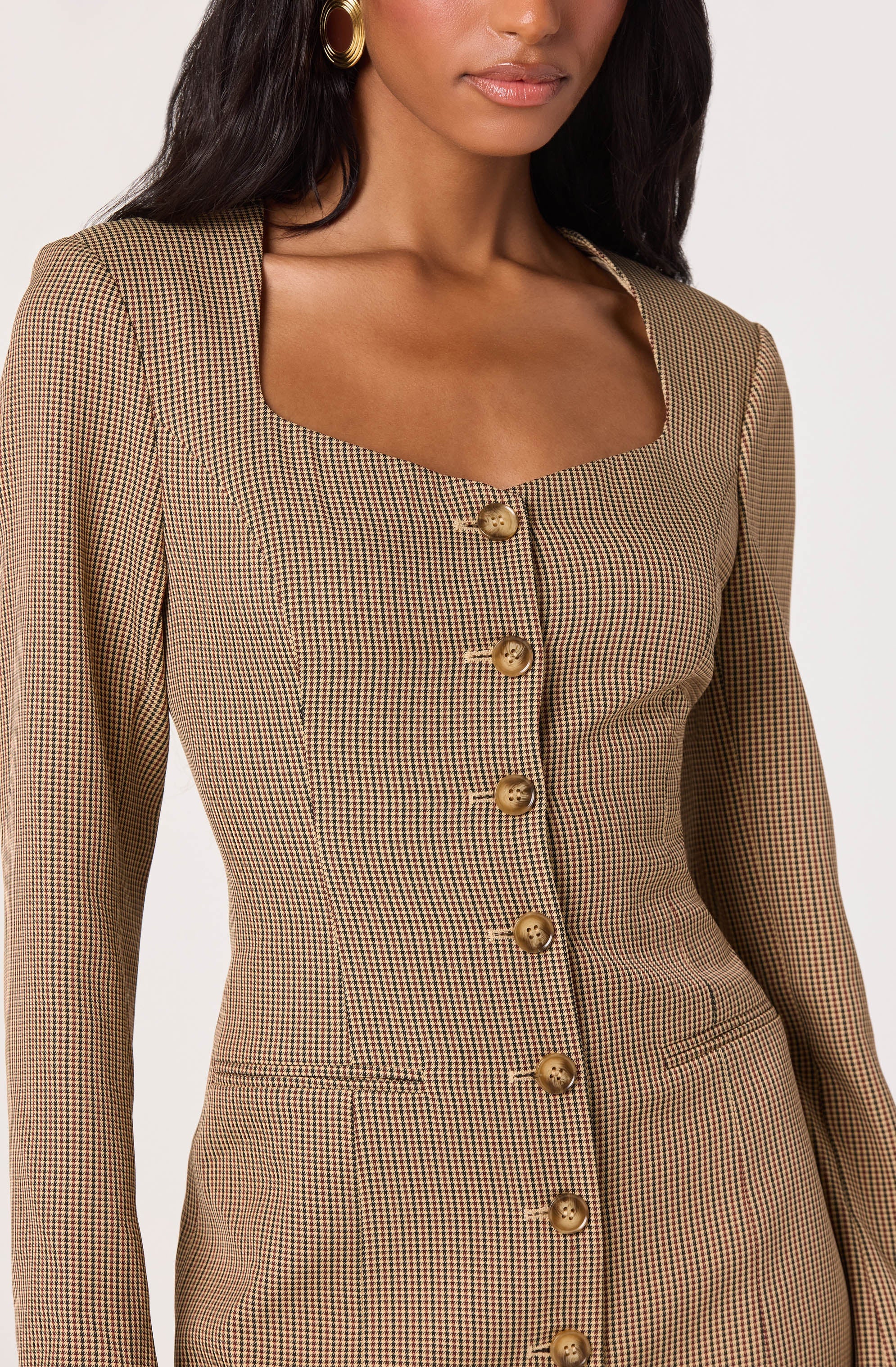 Tailored Sweetheart Mini Dress - Image 6