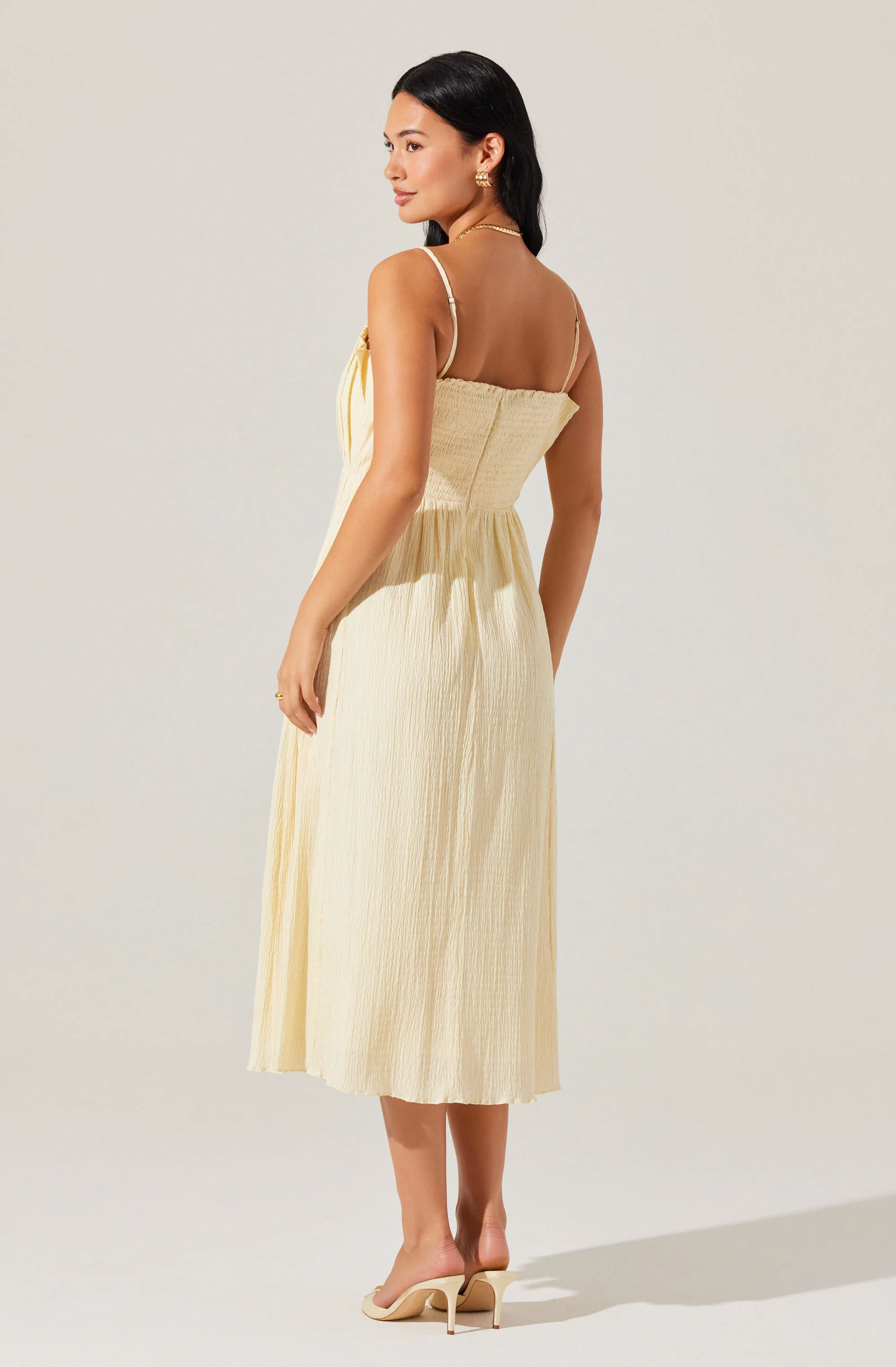 Sunny Pleated Midi Dress - Image 3