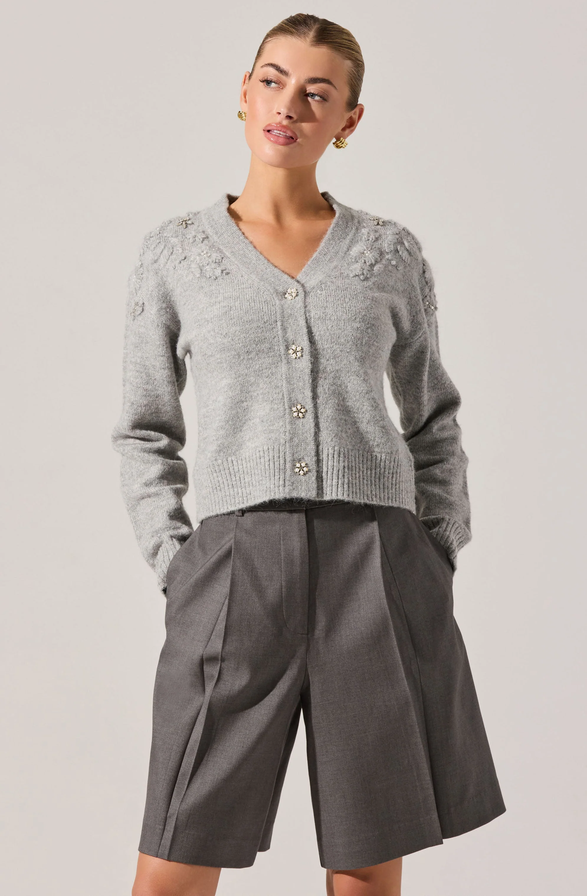 Susannah Embellished Wool-Blend Cardigan - Image 5